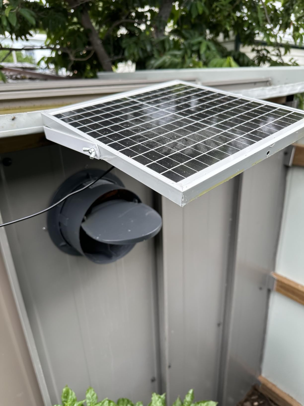 Solar Exhaust Fan, 25W Solar Panel + 8