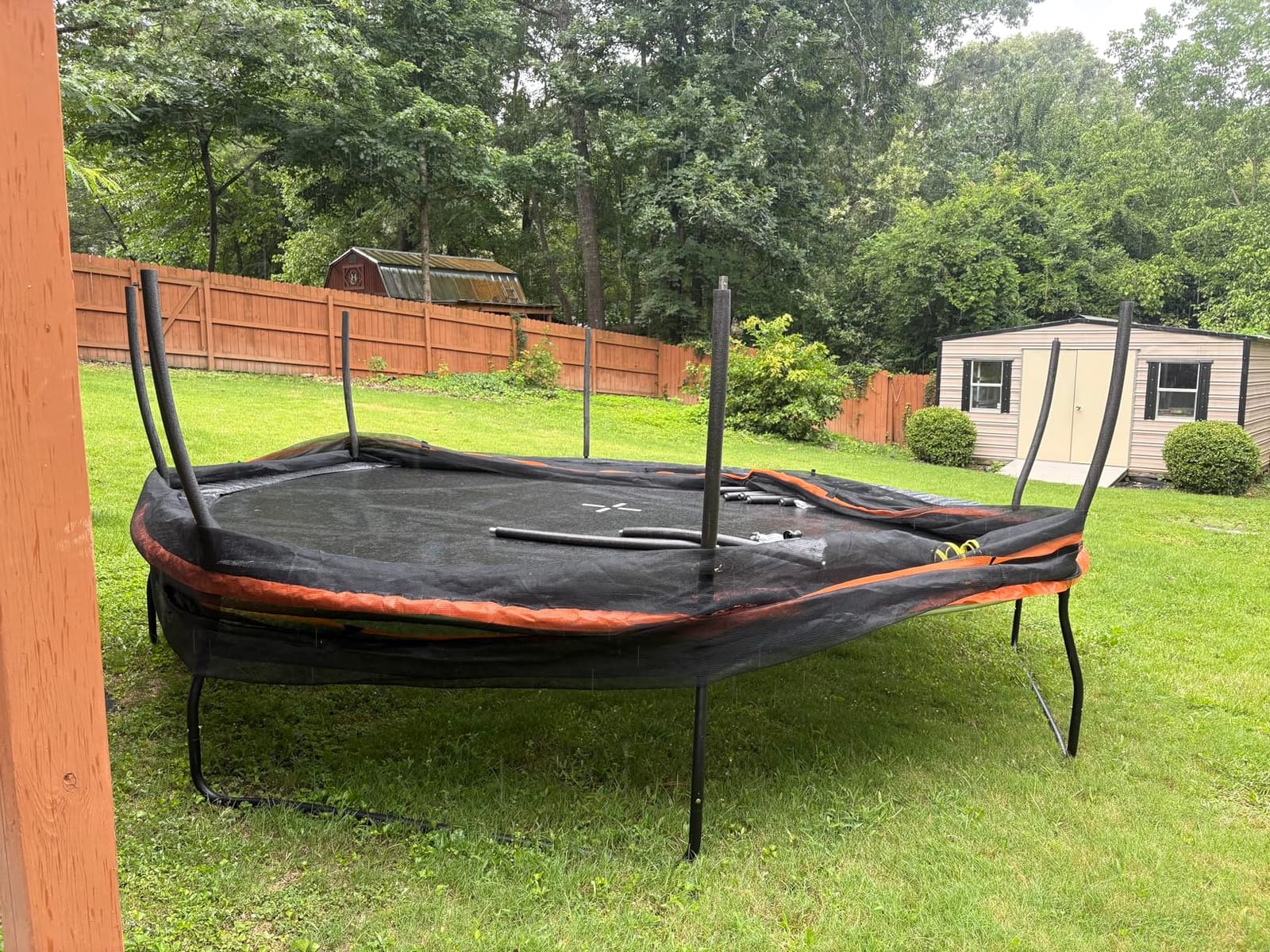YUMPIE 8FT 10FT 12FT 14FT 16FT Quick-Connect Outdoor Trampoline with Ladder customer photo 2