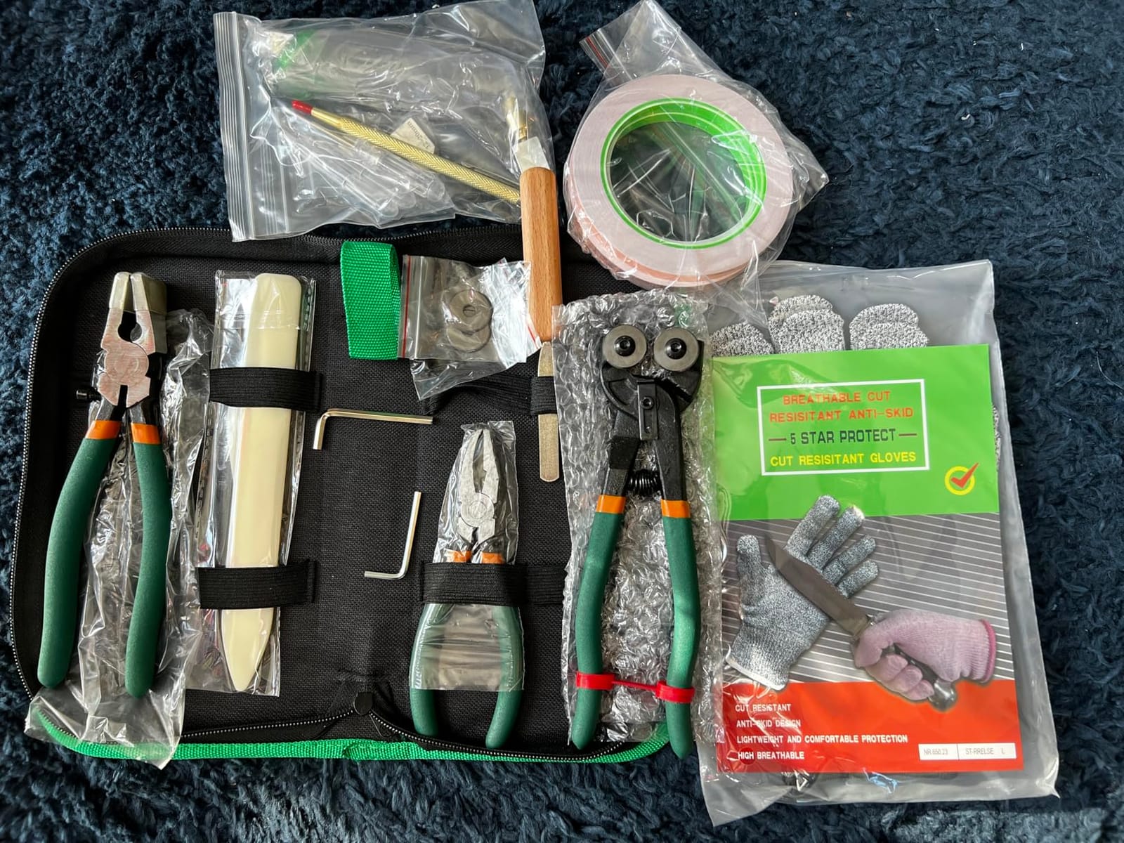 27 Stained Glass Kit,Glass Cutting Tool,for Stained Glass,Mosaics,Breaking. customer photo 1