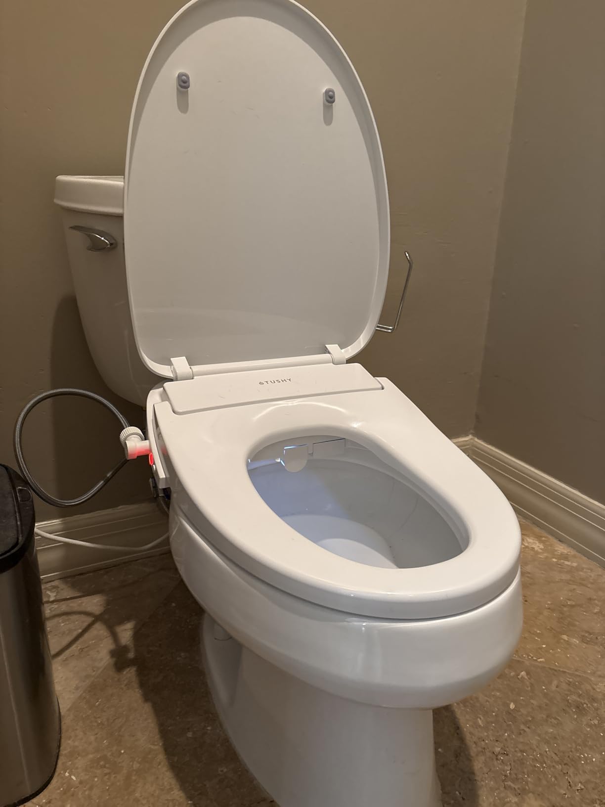 TUSHY Cloud+ Electric Bidet Toilet Seat with Remote, Heated, Elongated customer photo 2