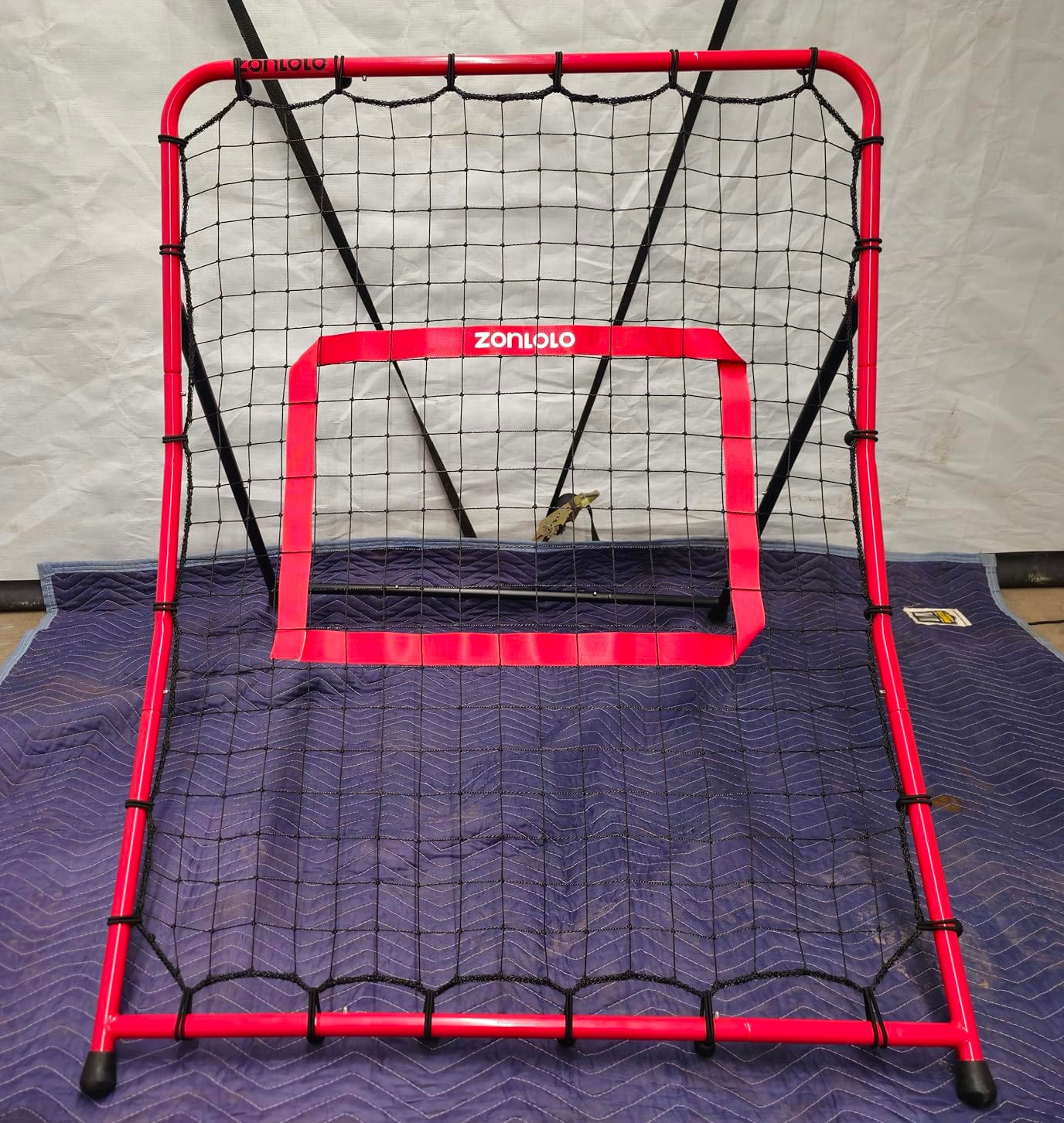 Zonlolo Baseball Pitchback Net, Rebounder Net, Pitching Return Trainer,Three Angles Without Adjusting, Perfect for Solo Playing Catch customer photo 1