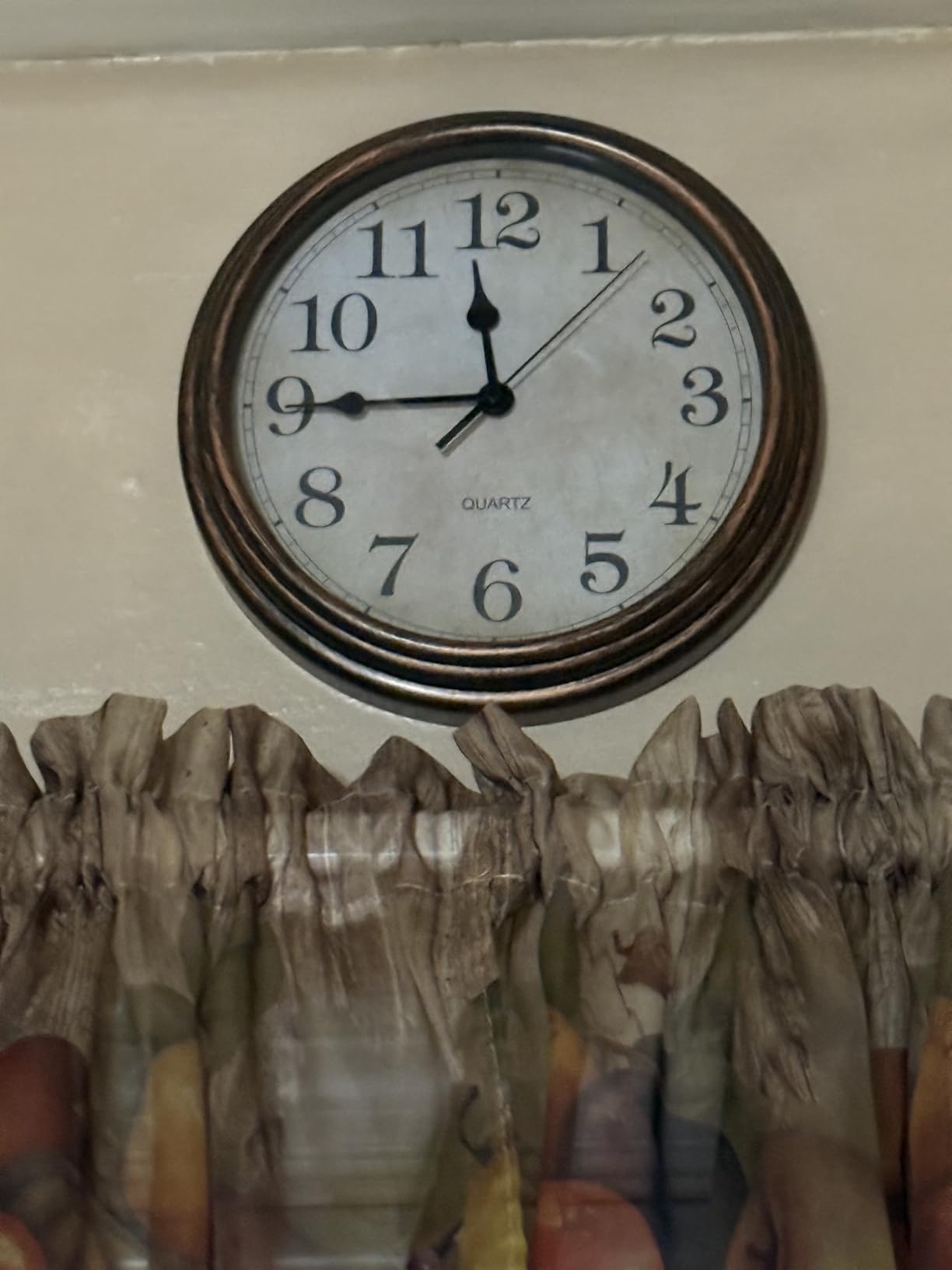 Wall Clock 9 Inch Vintage Decorative Battery Operated Silent Bronze customer photo 1