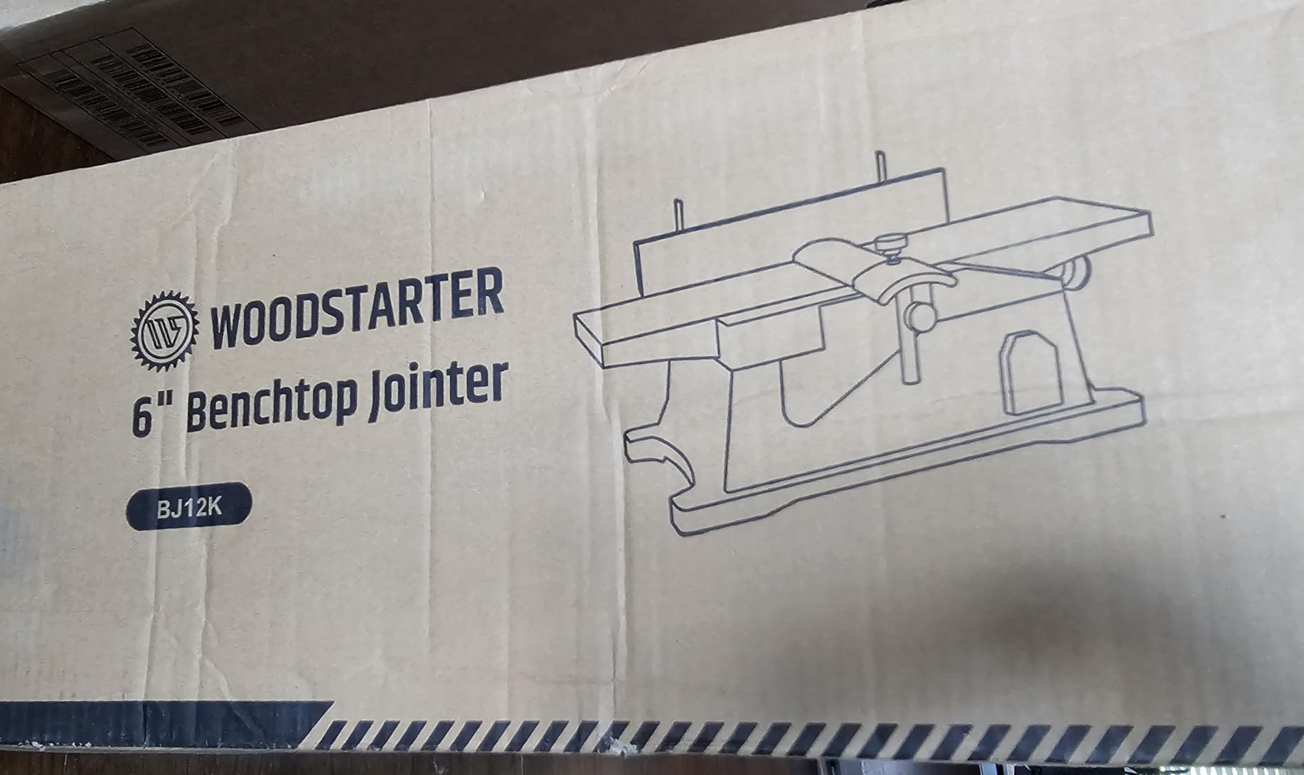 6-Inch Benchtop Jointer with 15 Amp Motor, 12000 RPM Cutting Speed, Adjustable Fence 90-135 degrees, Up to 1/8