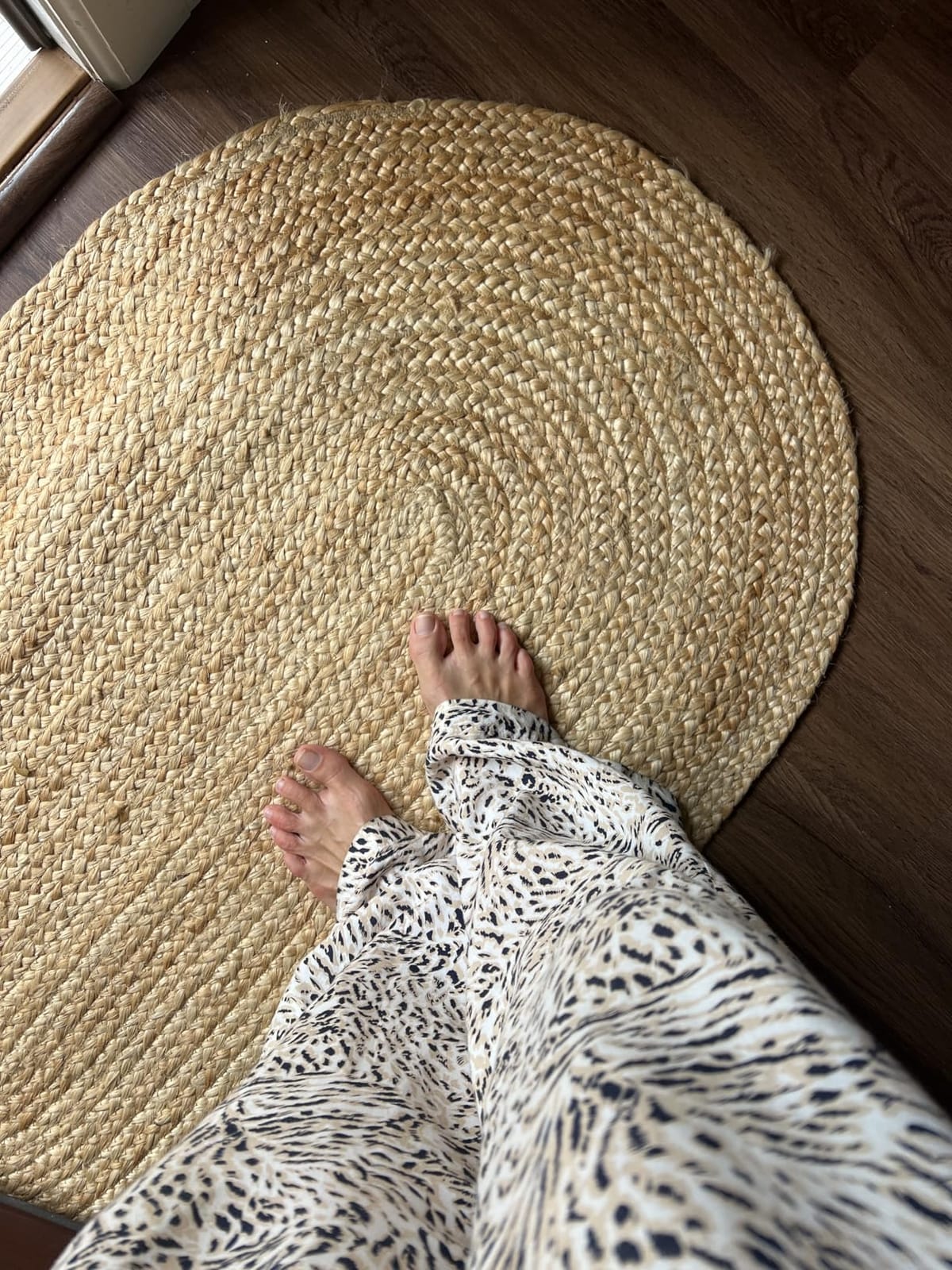 Natural Hand Braided 8'x10' Jute Area Rug - Farmhouse Living Room, Bedroom customer photo 1