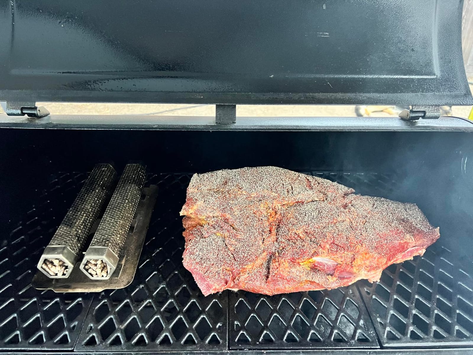 Pellet Smoker Tube with Tube Lid & Tray, 12