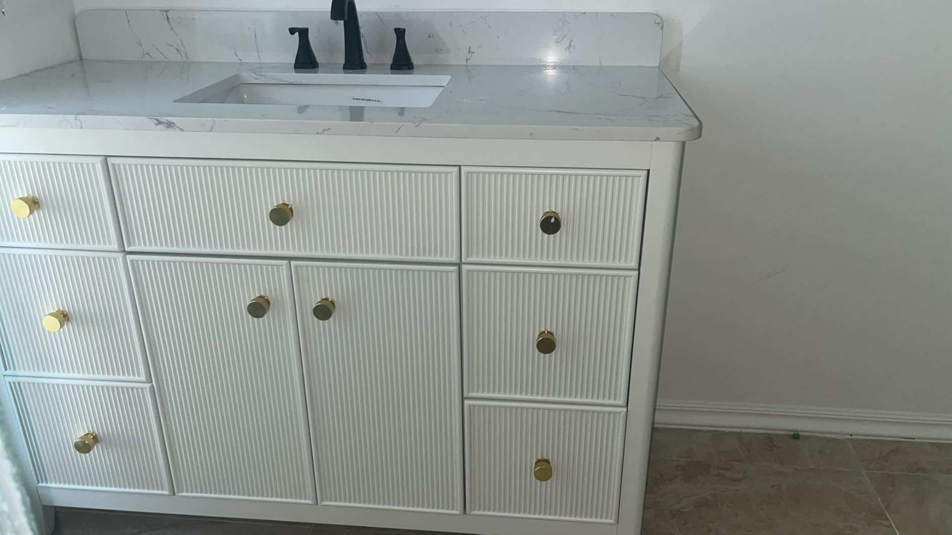 36 Inch Bathroom Vanity with Sink Combo, Greige customer photo 1