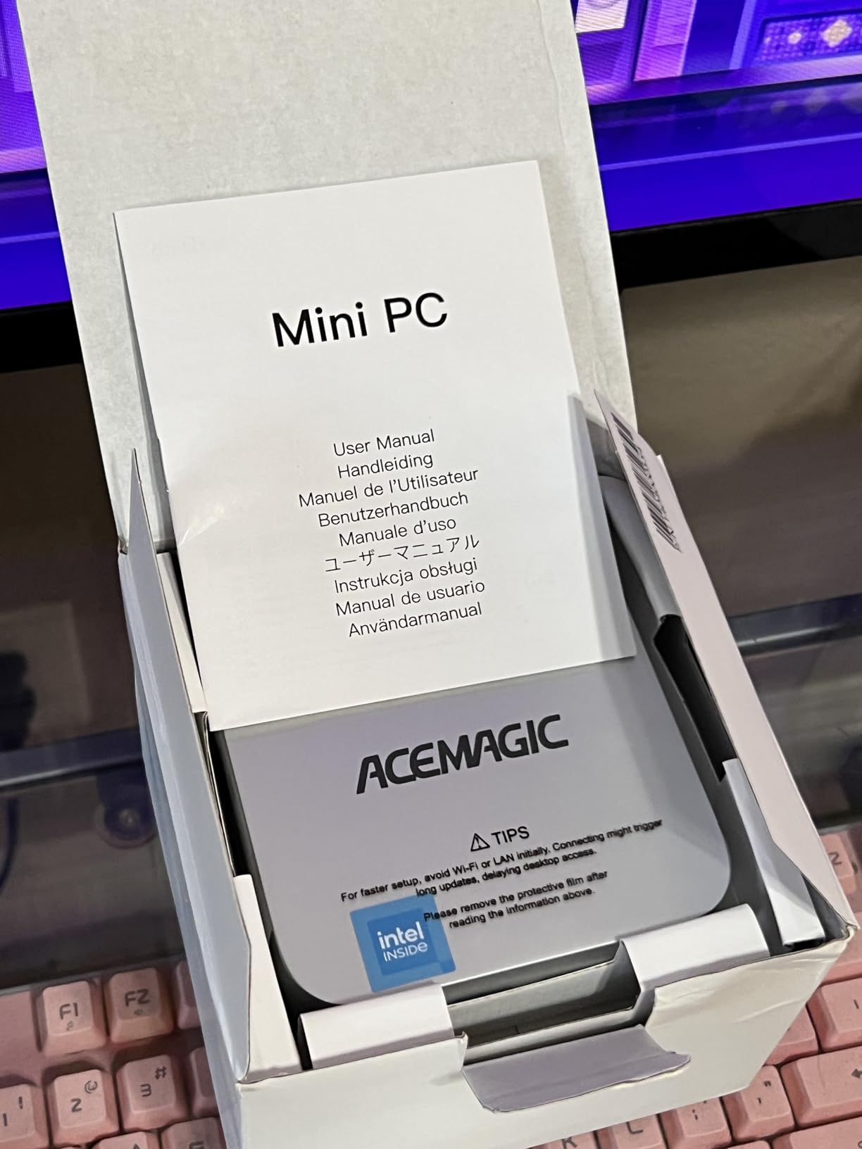 ACEMAGIC K1 Mini PC AMD Ryzen R2544 (4C/8T Up to 3.7GHz) 8GB DDR4 256GB SSD | | Windows 11 Pro Mini Computer, Triple 4K Display, USB-C, Gigabit Ethernet, WiFi, BT, VESA, NAS/Home Office customer photo 2