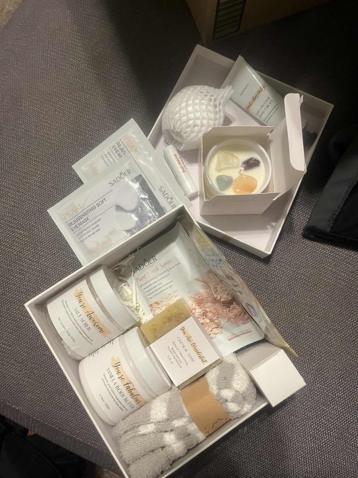 Spa Gifts for Women 13Pcs Mothers Day Gifts Happy Birthday Gift Baskets, Christmas Relaxing Home SPA Kit Bath Set Self Care Package Thank You Box for Mom Her Sister Teacher Friends Friendship customer photo 1