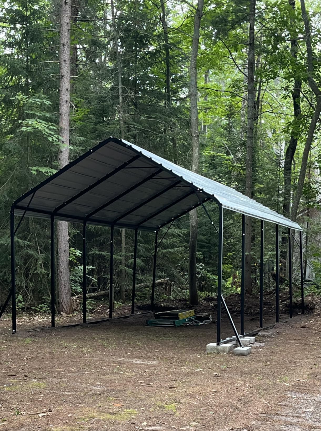 GarveeLife 13 ft x21 ft x11 ft Oversized Metal Carport, Steel Heavy Duty Carport for All-Weather, Permanent Shelter for Bass Boats, Pickup Trucks, and Tractors, N.W. 660 LBS customer photo 1