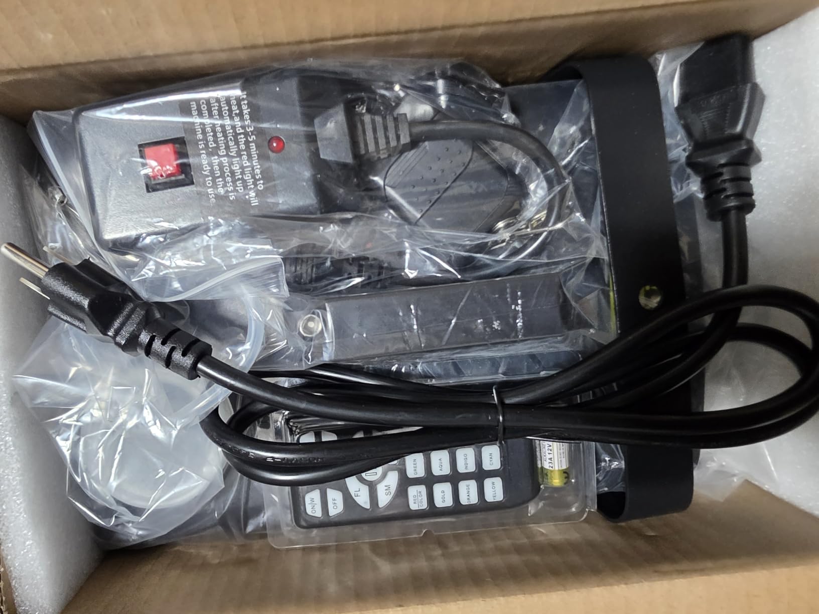 800W Fog Machine, 4500CFM for Halloween, Disco Light & Remote customer photo 2