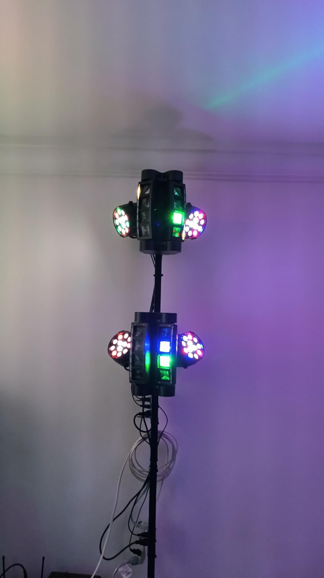2PCS 60W LED Moving Head Light Stage Lights with Remote Control 8 GOBO 8 Colors Spotlight by DMX Controlled 11 Channel with Sound Activated for Disco Club Party Stage Lighting Shows customer photo 2