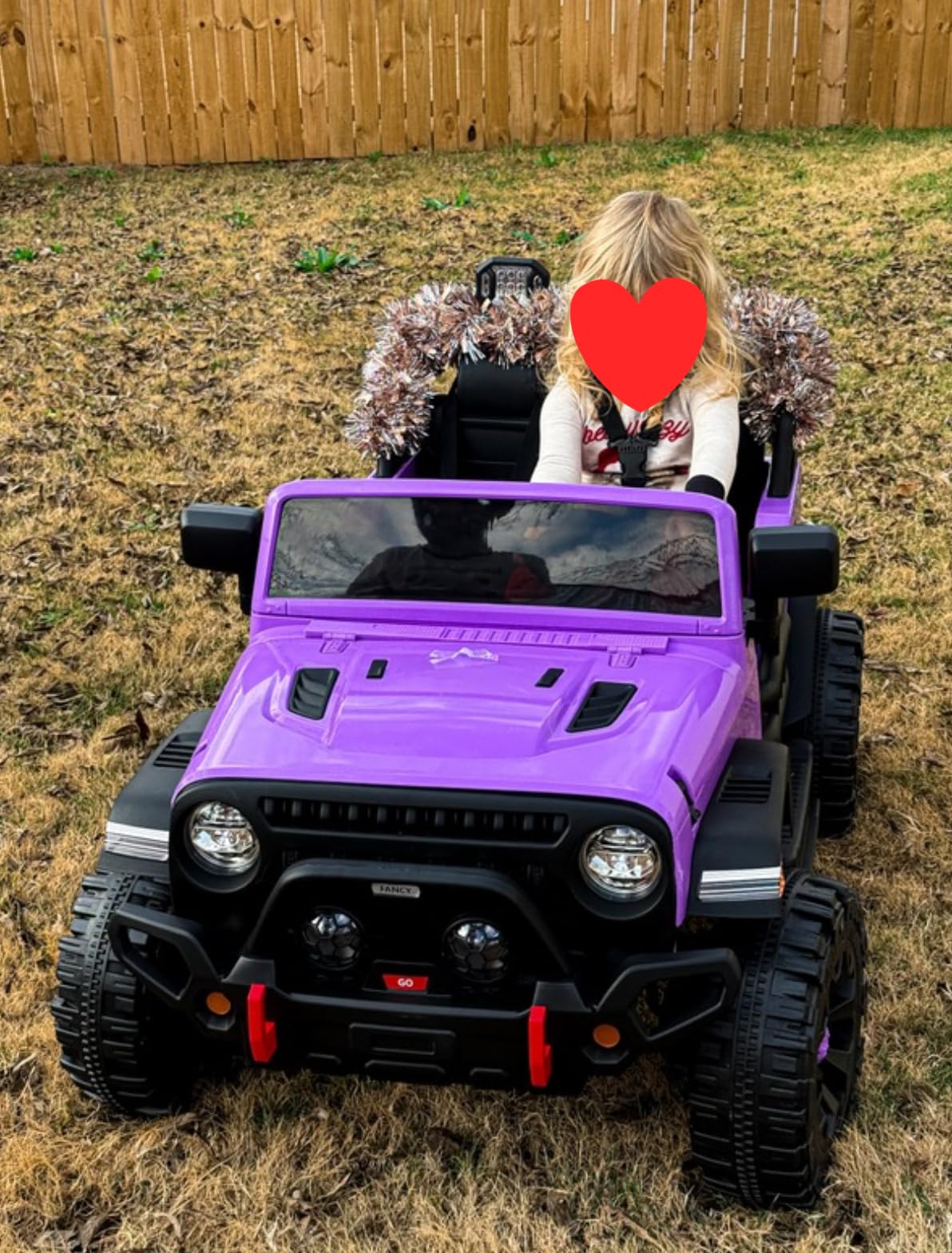 Hikiddo 2 Seater 24V Electric Ride on Car for Kid 4-8 w/Remote, EVA Tires customer photo 1