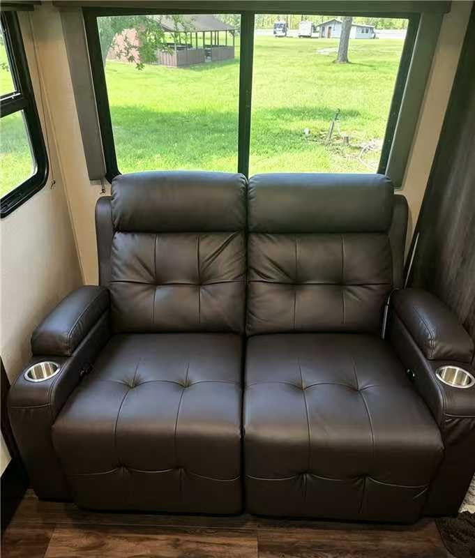 RV Loveseat Recliner Sofa, Wall Hugger Reclining RV Couch with USB customer photo 1