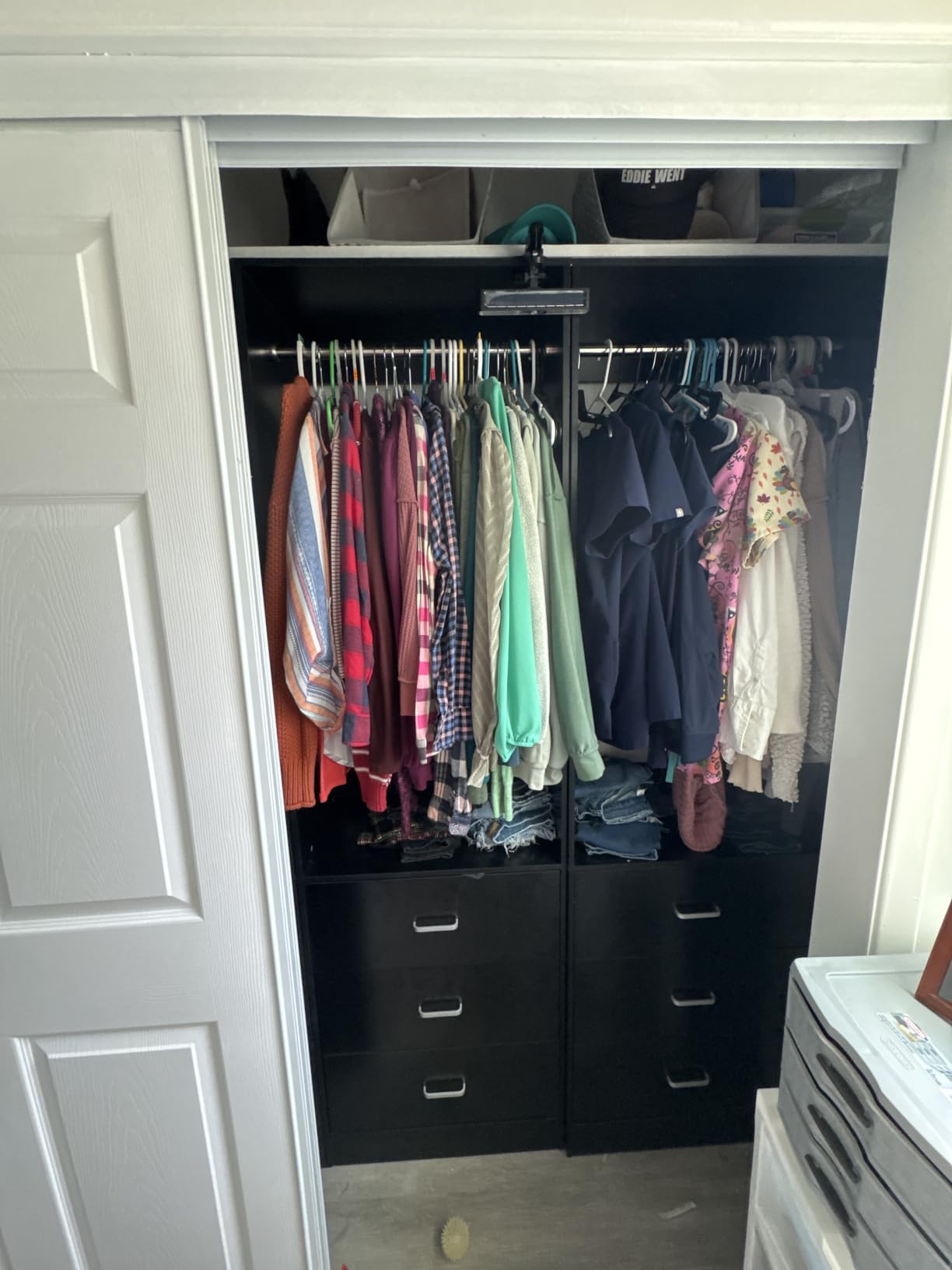 Besiost Closet Systems with 6 Wood Drawers, Closet System Set of 2 customer photo 1