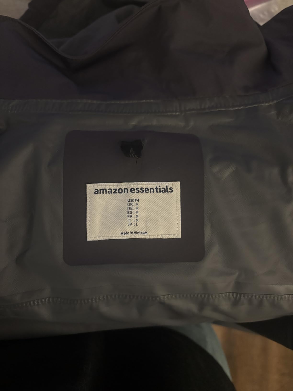 Amazon Essentials Men's Waterproof Packable Rain Jacket customer photo 2