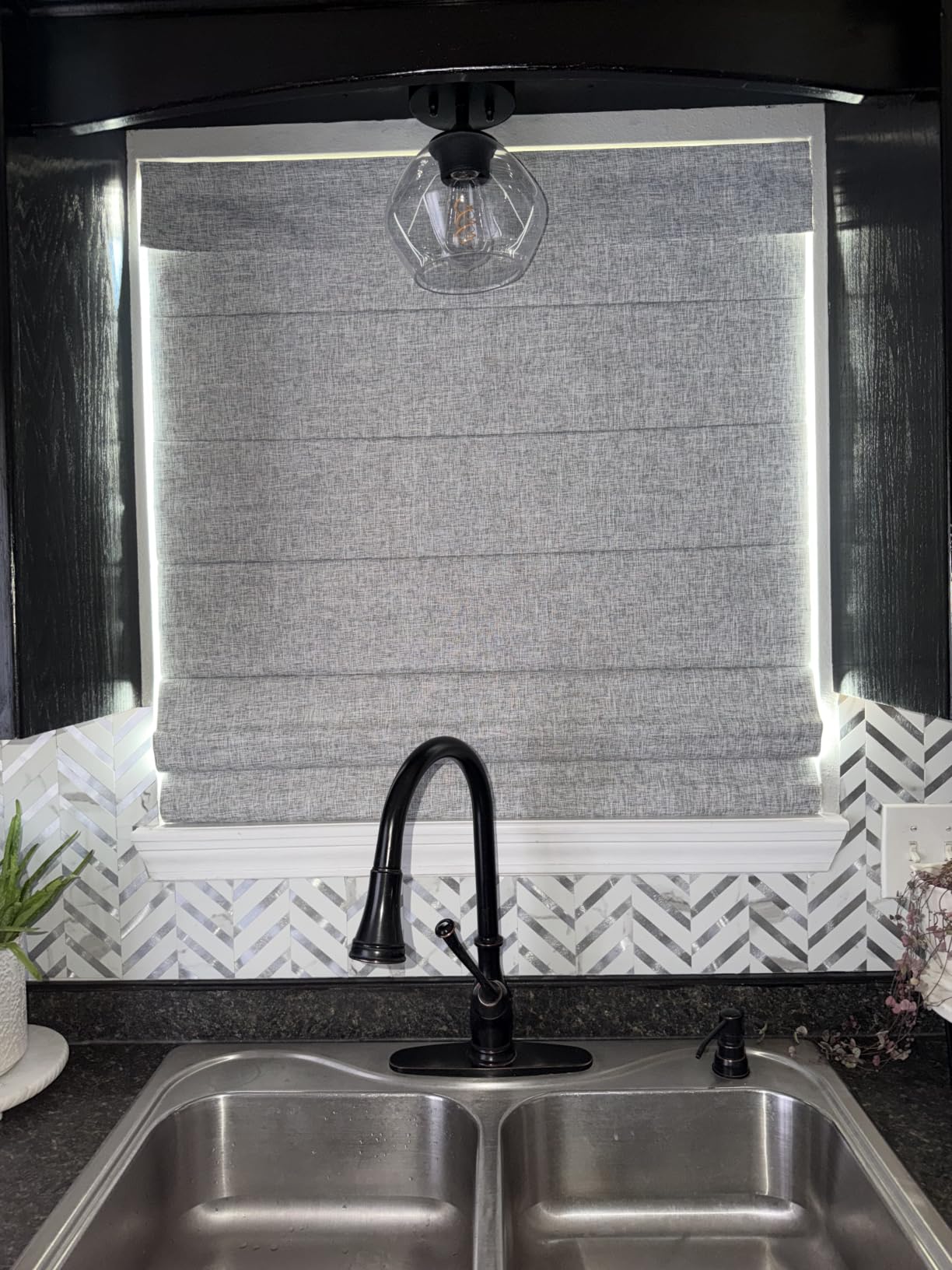 LazBlinds No Drill Cordless Roman Shades for Windows, 34.5
