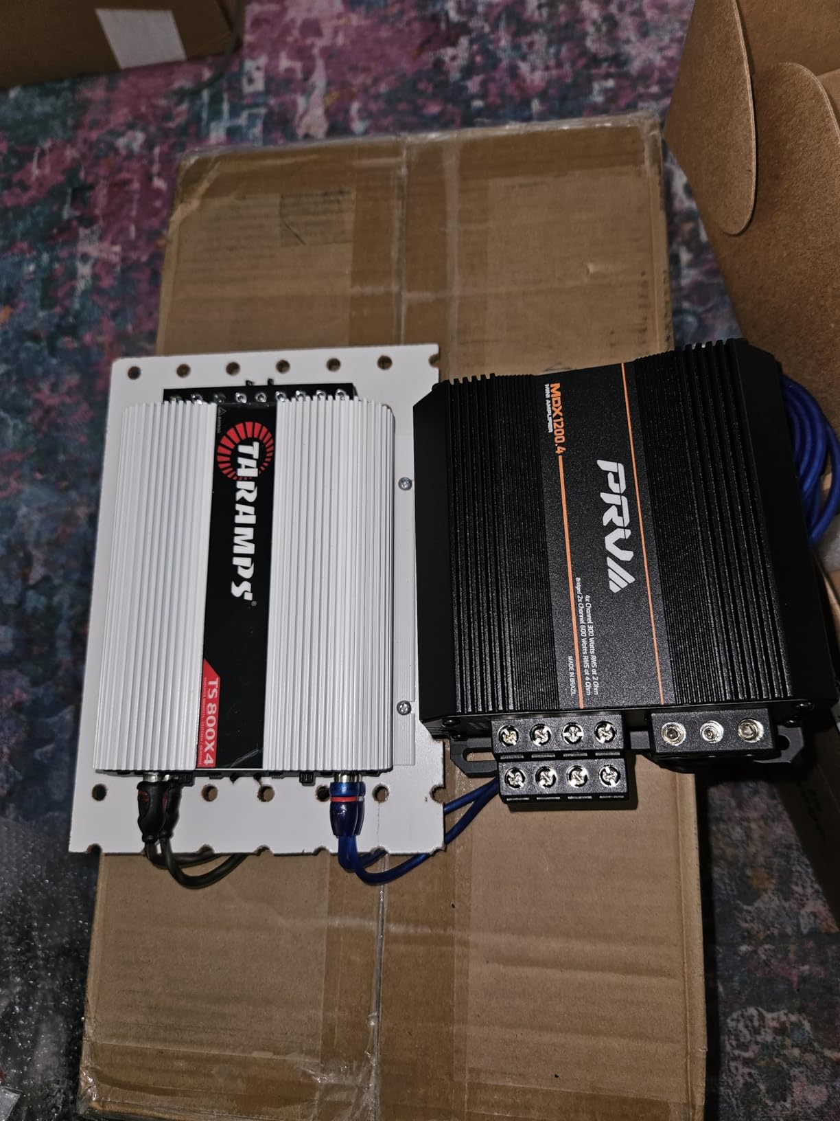PRV Audio MDX1200.4 2 Ohm Mini 4 Channel Car Audio Amplifier 4 x 300 Watts RMS at 2 Ohm - 1200 Watt 12 Volts Bridgeable Amp for Powersports, Motorcycles, ATV, for High Power Stereo Speaker Systems customer photo 1
