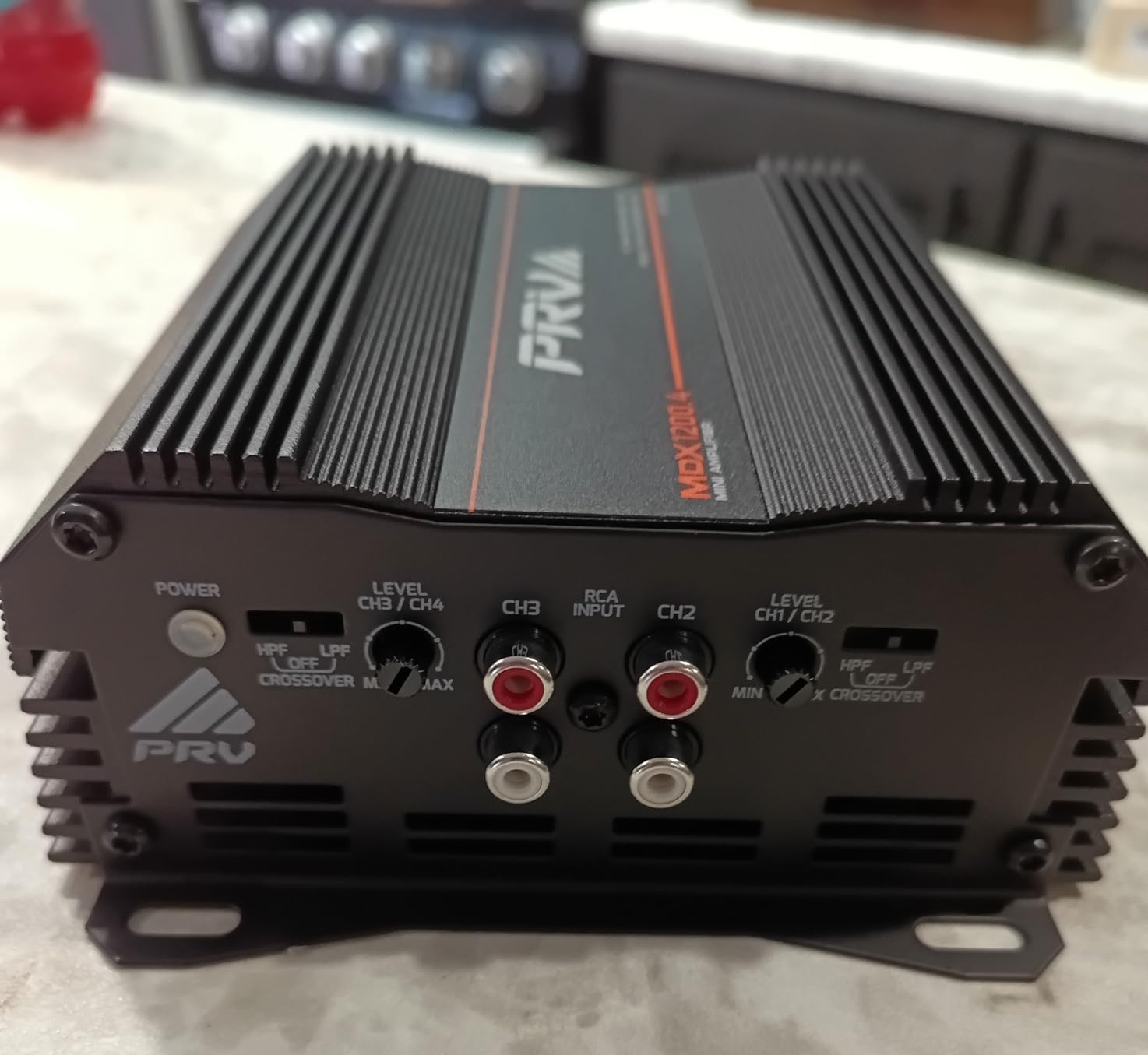 PRV Audio MDX1200.4 2 Ohm Mini 4 Channel Car Audio Amplifier 4 x 300 Watts RMS at 2 Ohm - 1200 Watt 12 Volts Bridgeable Amp for Powersports, Motorcycles, ATV, for High Power Stereo Speaker Systems customer photo 2