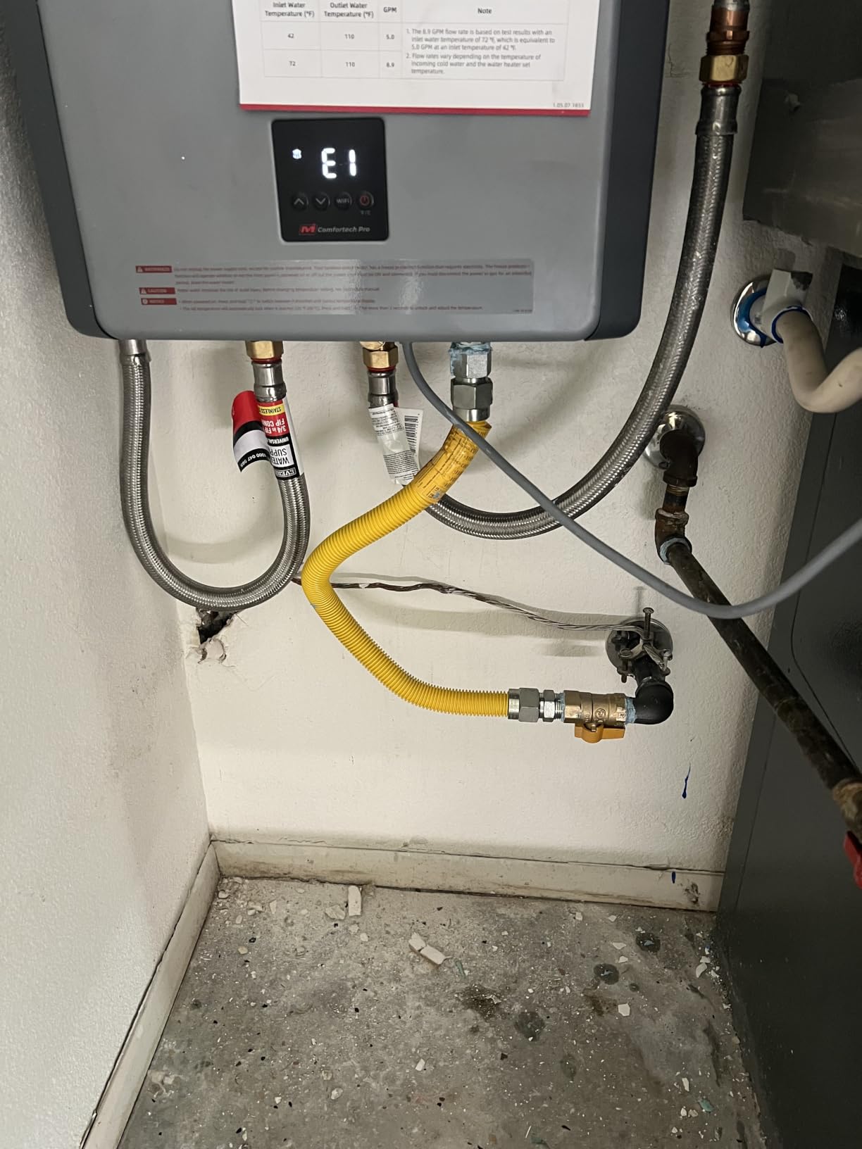 180,000 BTU Natural Gas Tankless Water Heater,Outdoor,Max 8.1 GPM | Remote Control High Efficiency for 3-5 Outlets ±1°F Temperature Stability CSA for Large Families Residential Whole House customer photo 2