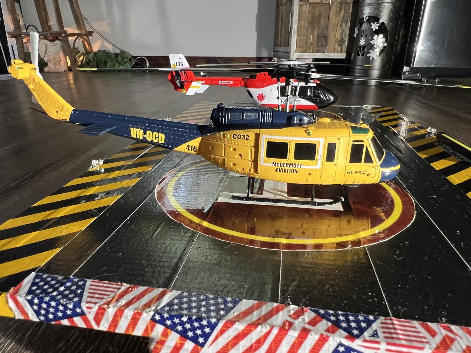RC ERA C032 UH-1 Huey Helicopter - Remote Control Helicopters for Adult, 1/48 Sacle 2.4G 6CH Gyro Stabilized Aircraft with Altitude Hold & Optical Flow,3D Stunt Drone (Yellow) customer photo 1