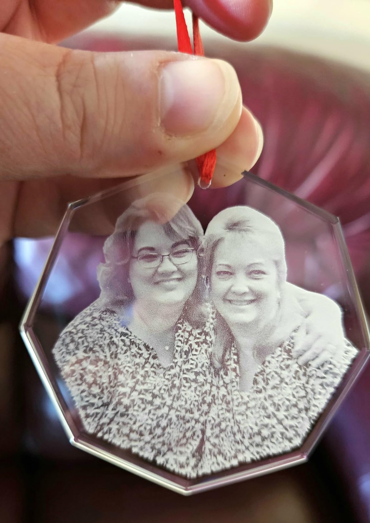 ArtPix 3D Crystal Photo, Personalized Gifts for Women, Wife, Her, Him, Men, Mom, Great Customized Gift With Your Own Photo - Anniversary, Wedding, Birthday - Custom Glass 3D Laser Etched Picture Frame customer photo 1