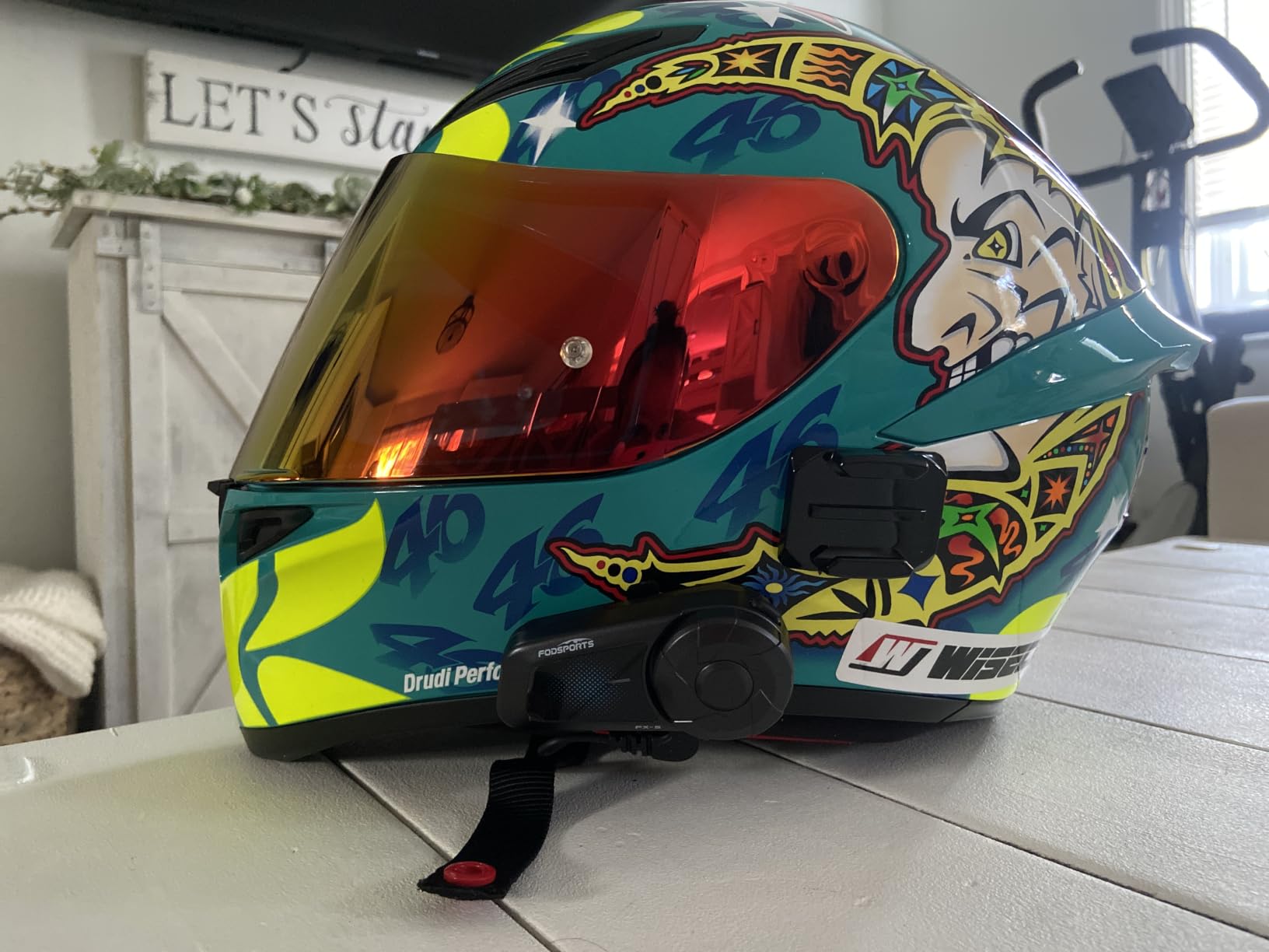 Fodsports FX-S Motorcycle Bluetooth Headset V5.4, 2-Way Helmet Intercom Communication System with IP67 Waterproof, CVC Noise Cancellation, Hands-Free Music/Call, 2 Type Mics, Black, 2 Pack customer photo 1