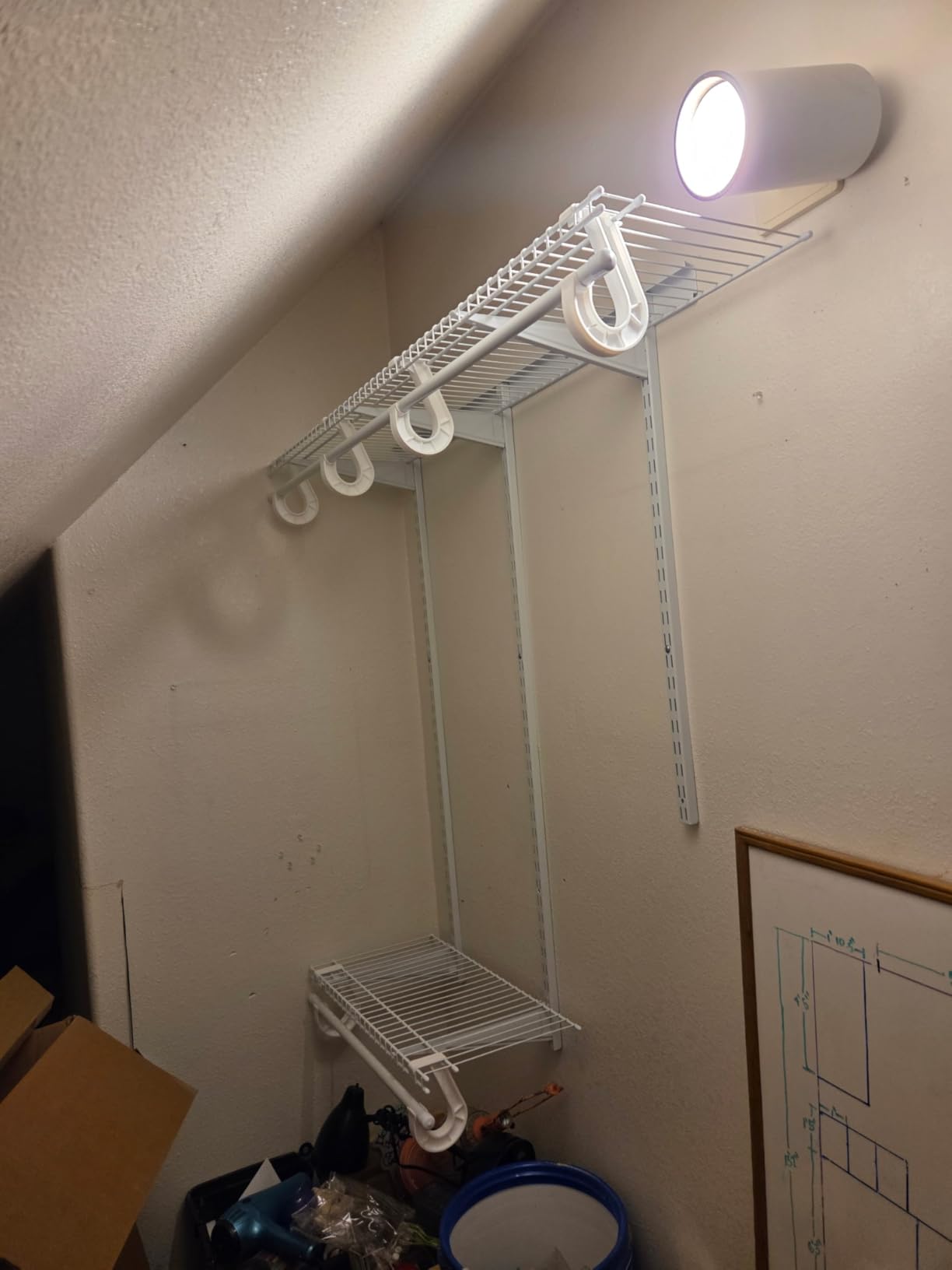 PROWORX 2-4 Ft. White Custom Insert Wire Closet Organizer System Kit customer photo 1