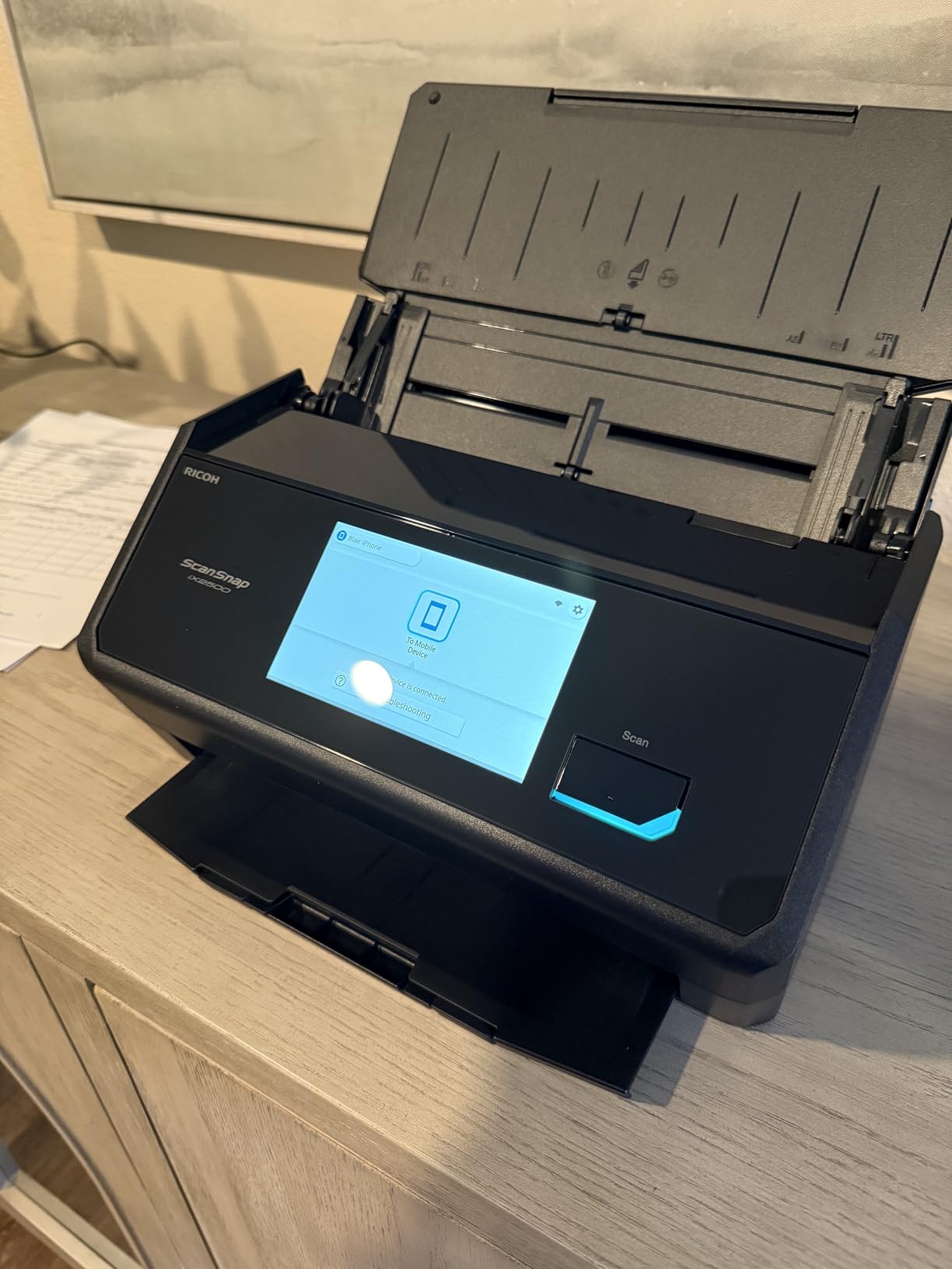 ScanSnap iX2500 Wireless or USB High-Speed Document Scanner, Black customer photo 2