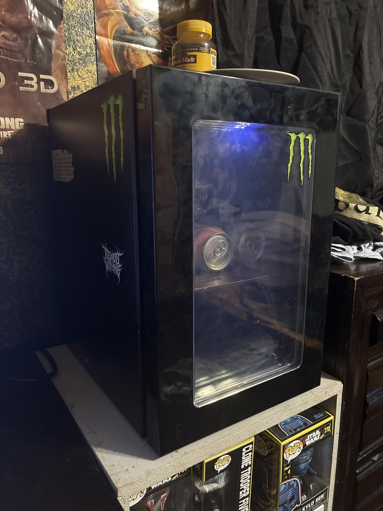 Feelfunn 24 Can Beverage Refrigerator, Mini Fridge, Black customer photo 1