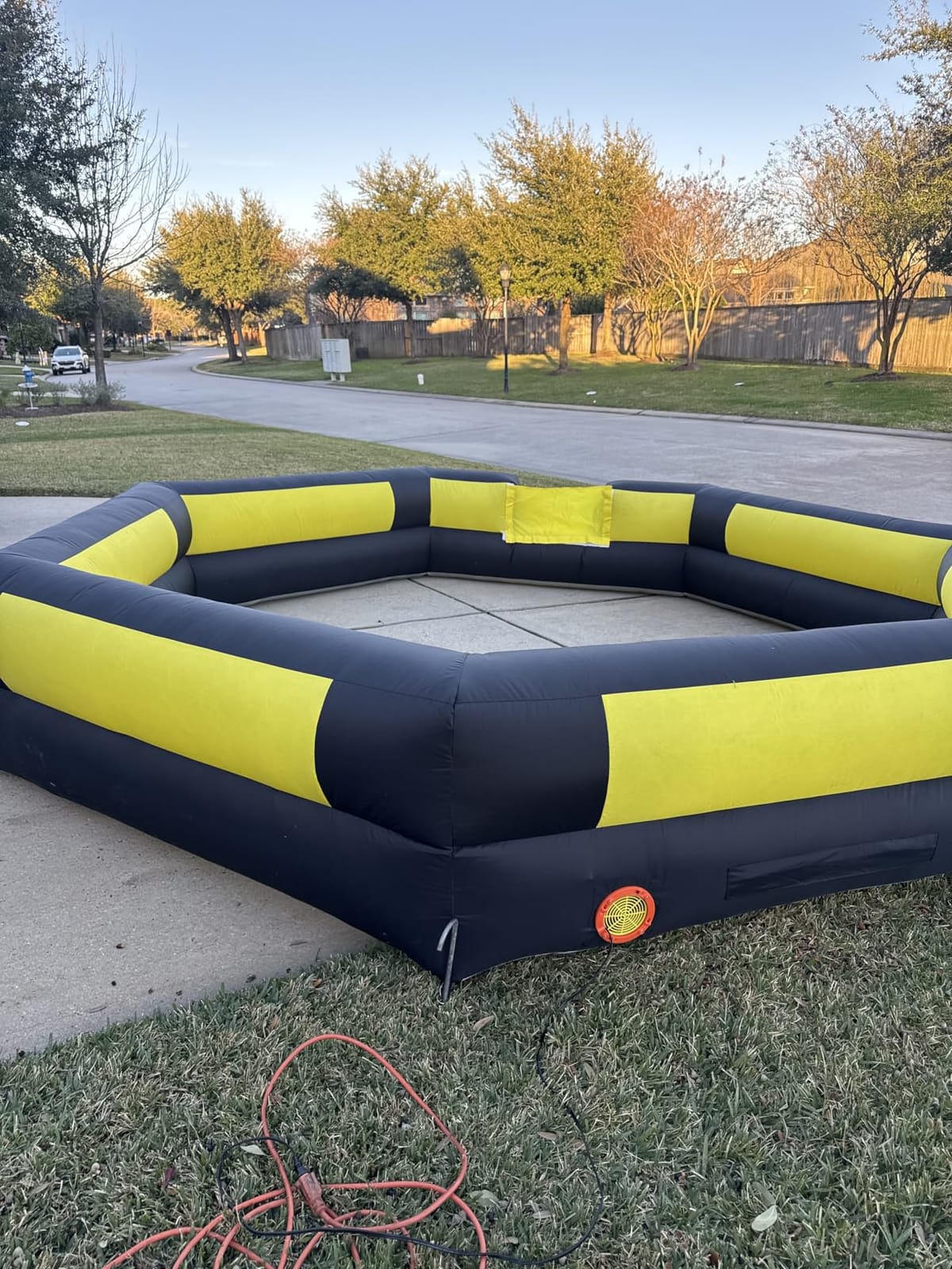 15FT Inflatable Gaga Ball Pit with Built-in Blower, Portable Gaga Ball Pit for Indoor & Outdoor Gaga Ball Activities, Sport Games for Backyard, Park customer photo 2