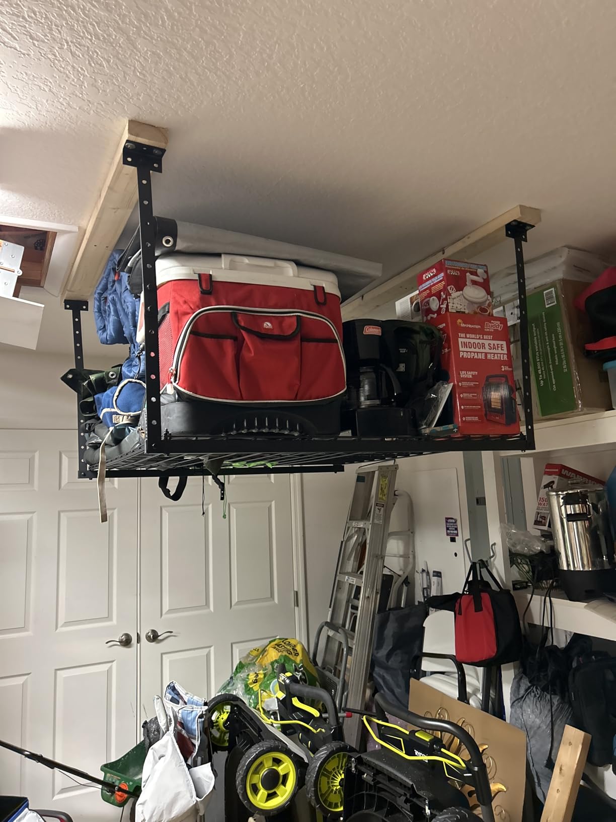 4X8FT Overhead Garage Storage Rack 750LBS Capacity, 26