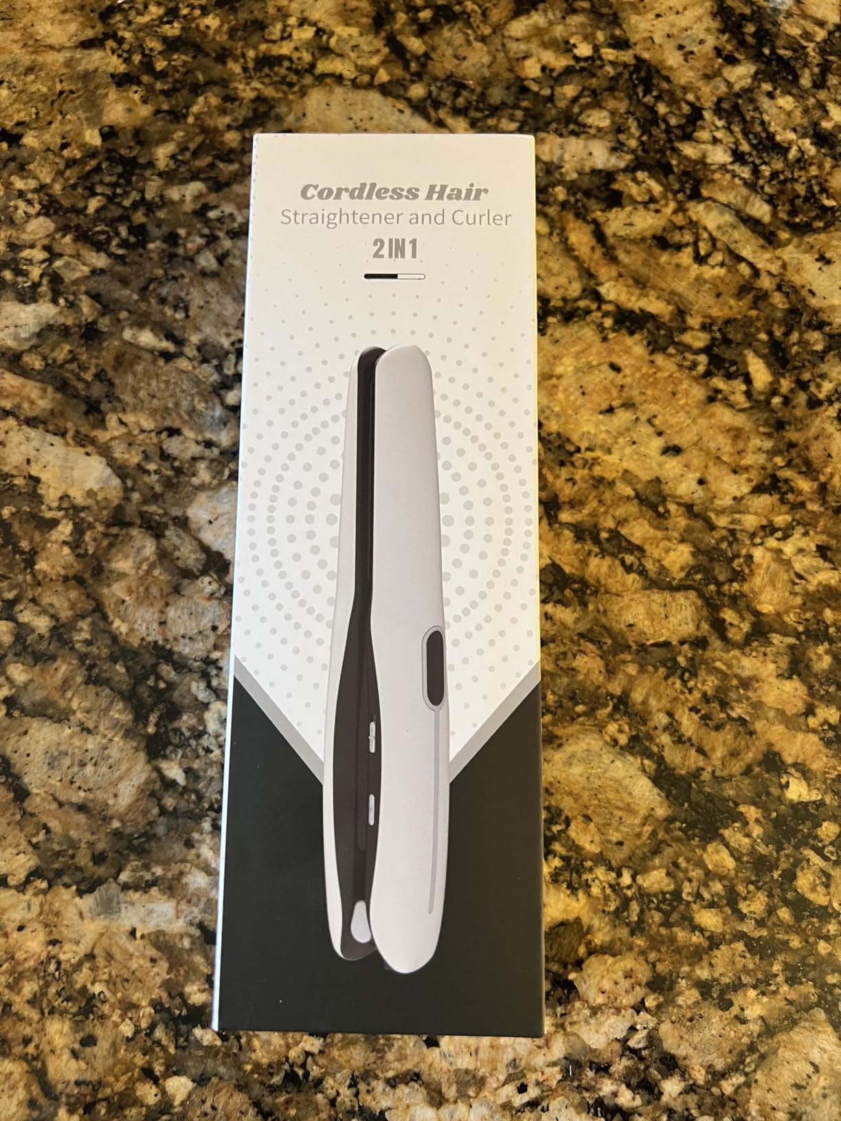 Cordless Hair Straightener, Mini 2-in-1 Travel Flat Iron, Grey customer photo 1
