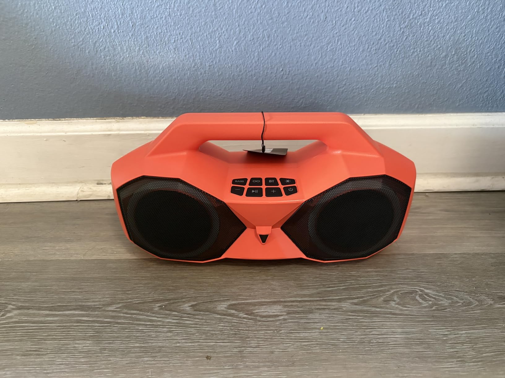 OZJ Outdoor Bluetooth Speaker: 80W Peak Powerful Loud Bass Sound, Wireless | 20H Playtime IPX7 Waterproof RGB Lights - Portable Handle with TWS Pairing for Party Beach Backyard Poolside (Black) customer photo 2