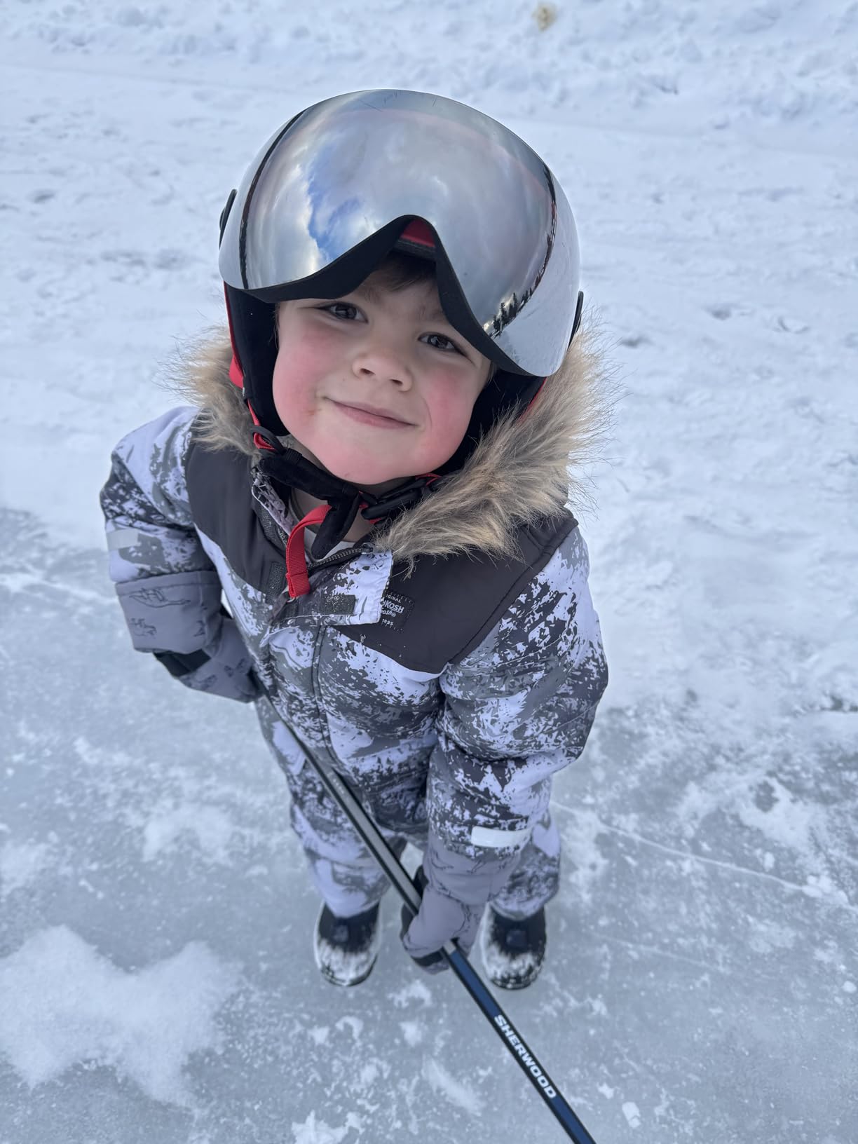Odoland Kids Ski Helmet with 2-in-1 Visor Goggles for Boys Girls customer photo 2