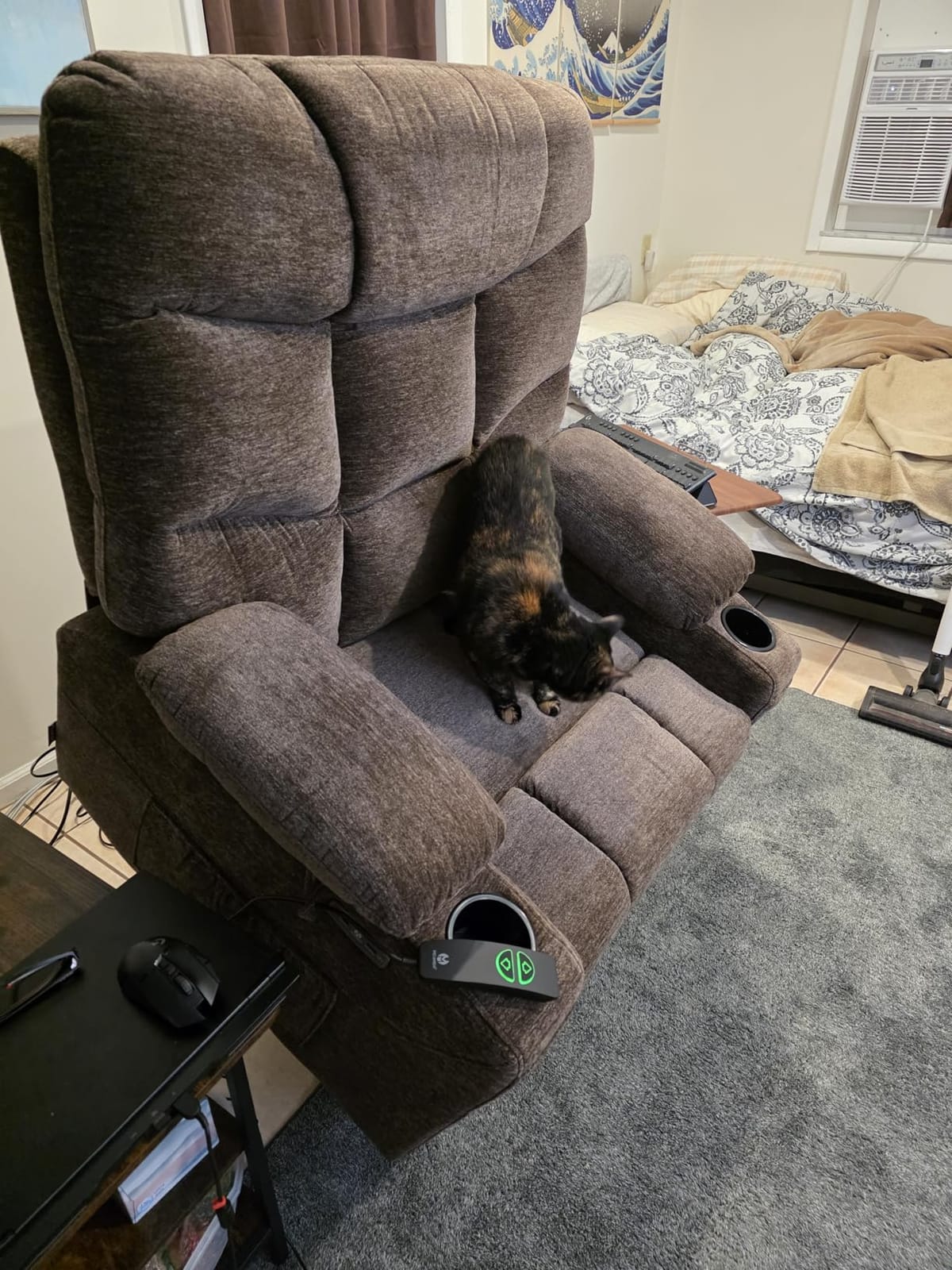 MCombo Power Lift Recliner Chair for Elderly, Fabric 7283 (Brown, Large) customer photo 2