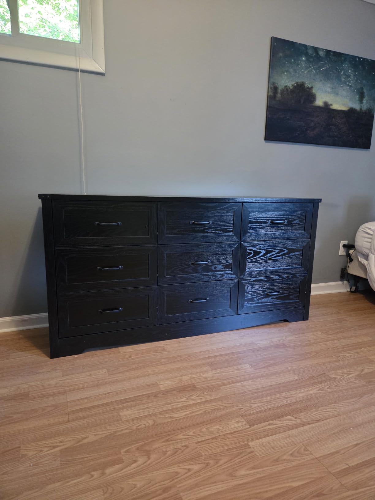 BORNOON 6-Drawer Dresser for Bedroom, Modern Wooden Chest of Drawers with Metal Handles, Anti-Tipping Design, Sturdy and Stable Storage Organizer for Living Room, Entryway, Home Office customer photo 2
