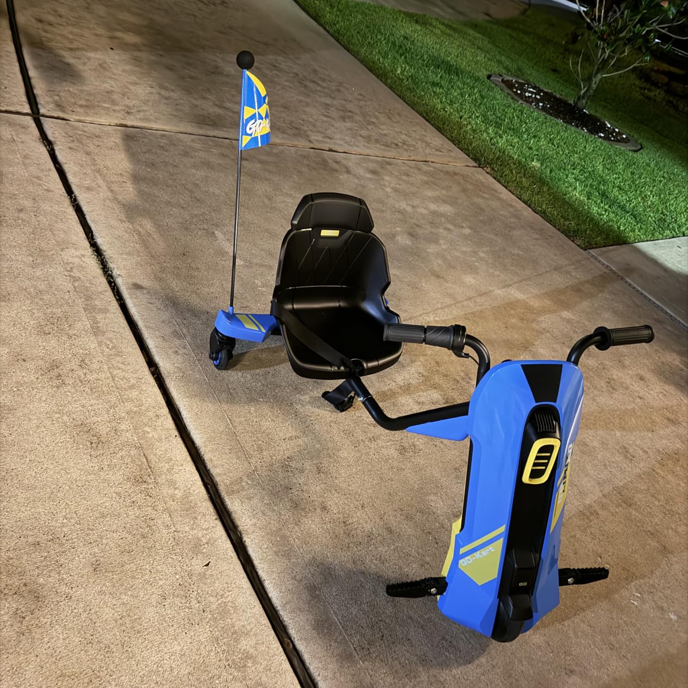 12V Electric Go Kart for Kids Age 6-12, 360° Spin Drift Cart, Blue customer photo 2