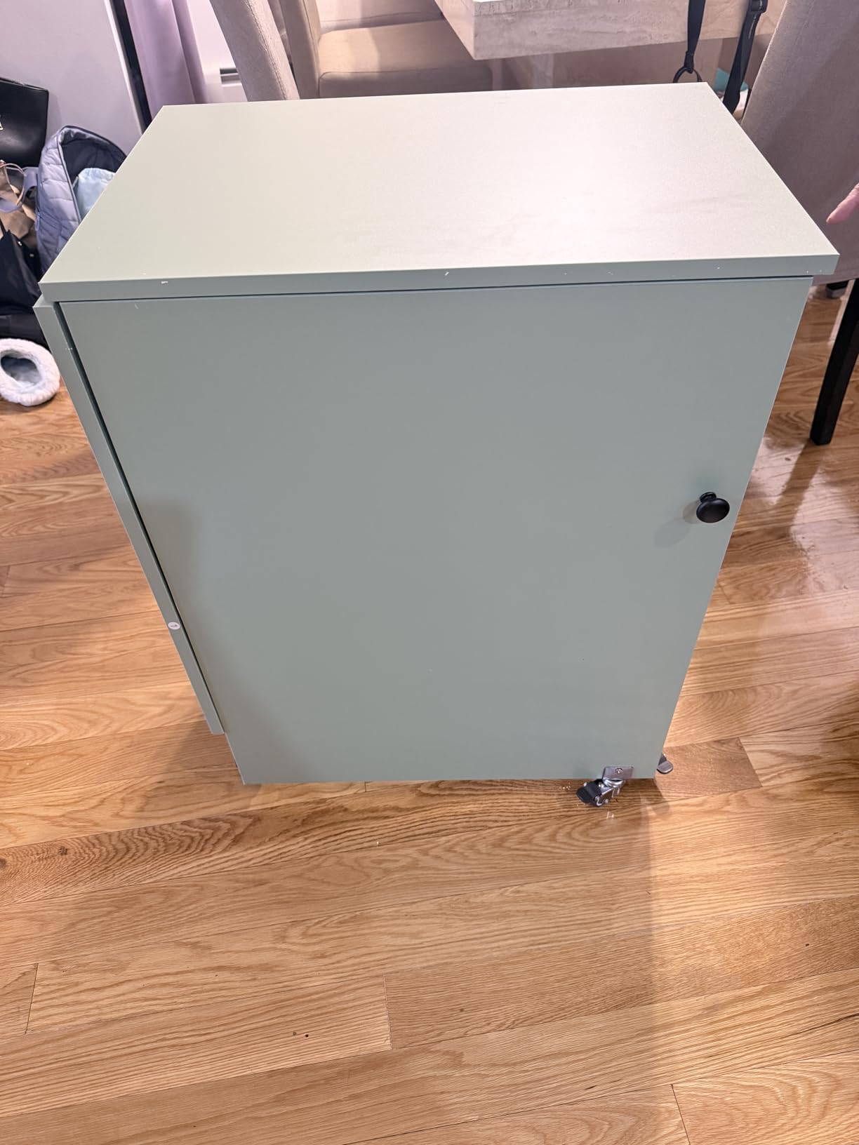 GIANTEX Folding Sewing Table with Charging Station, Storage Trays & Shelf customer photo 1