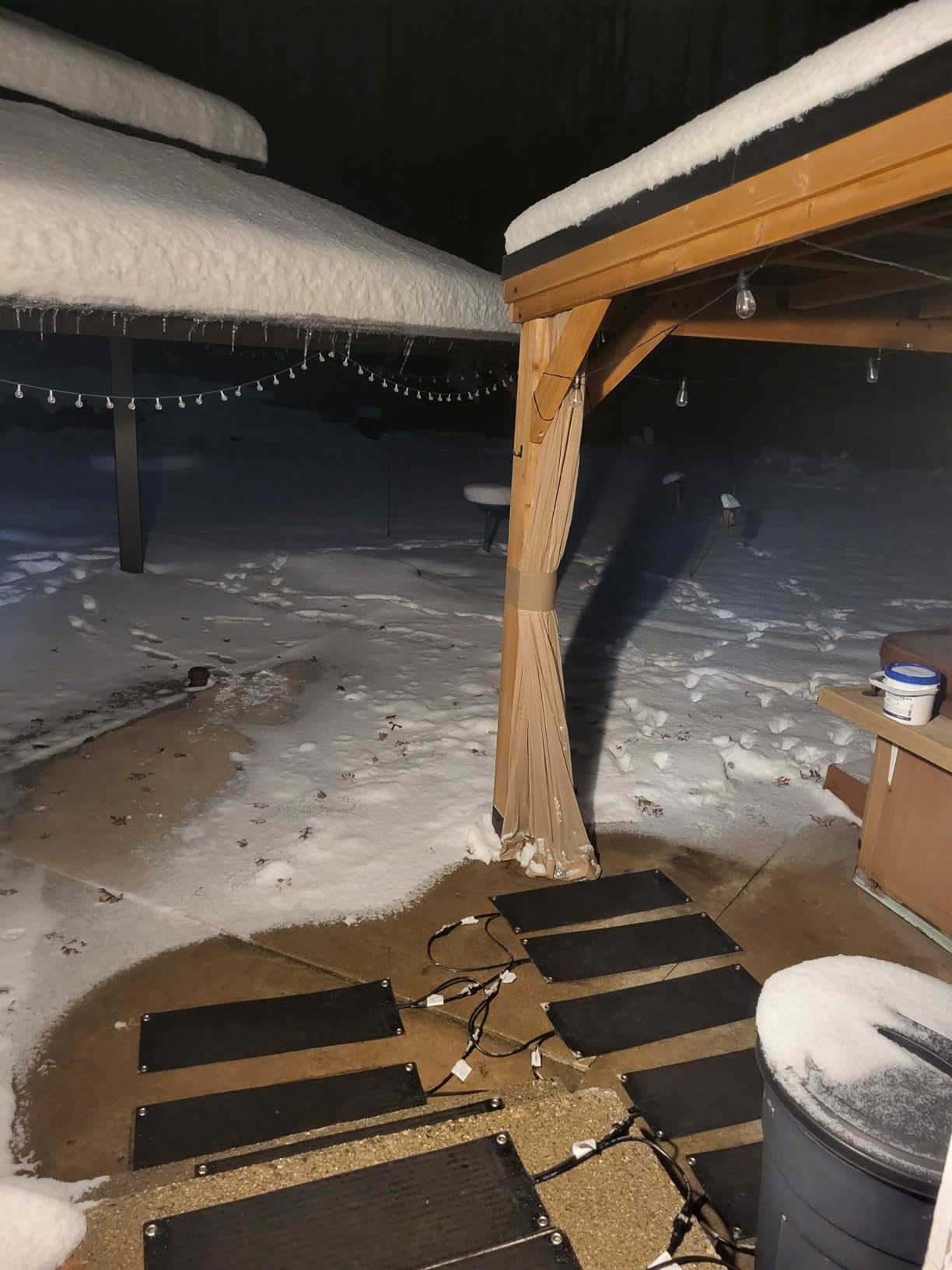 3 Pcs Heated Snow Melting Mats,10x30 in No-Slip Rubber Heated Outdoor Mats customer photo 1