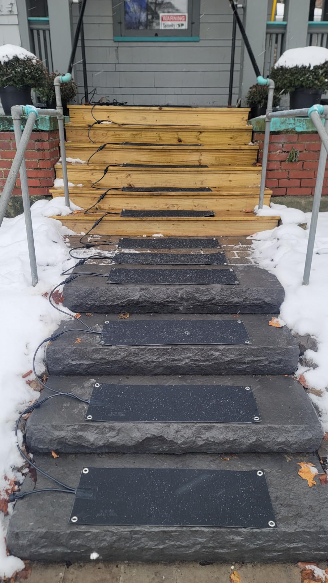 3 Pcs Heated Snow Melting Mats,10x30 in No-Slip Rubber Heated Outdoor Mats customer photo 2