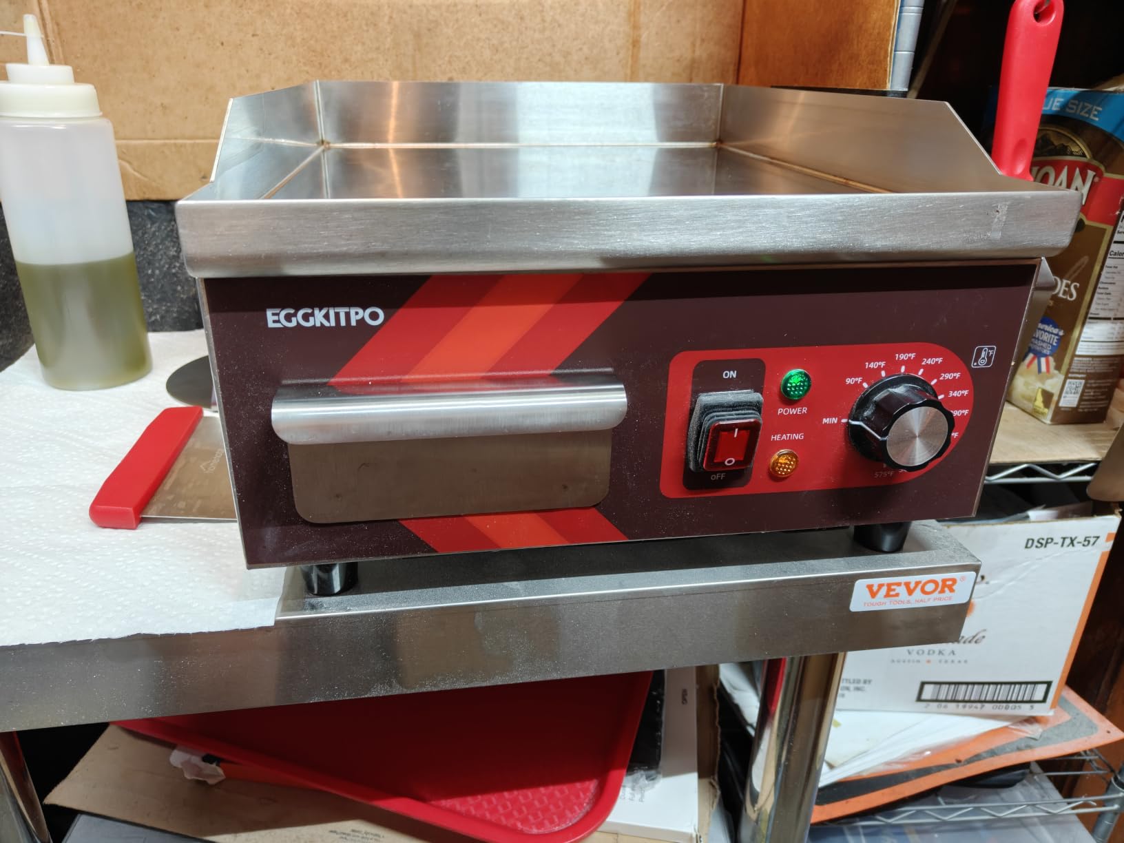 EGGKITPO 36 Inch CSA Certified Commercial Propane/Natural Gas Griddle Manual Controls 90,000 BTU Countertop Flat Top Grill Hot Plate with Independeent Knob 3 Burners Teppanyaki Grill for Restaurant customer photo 1