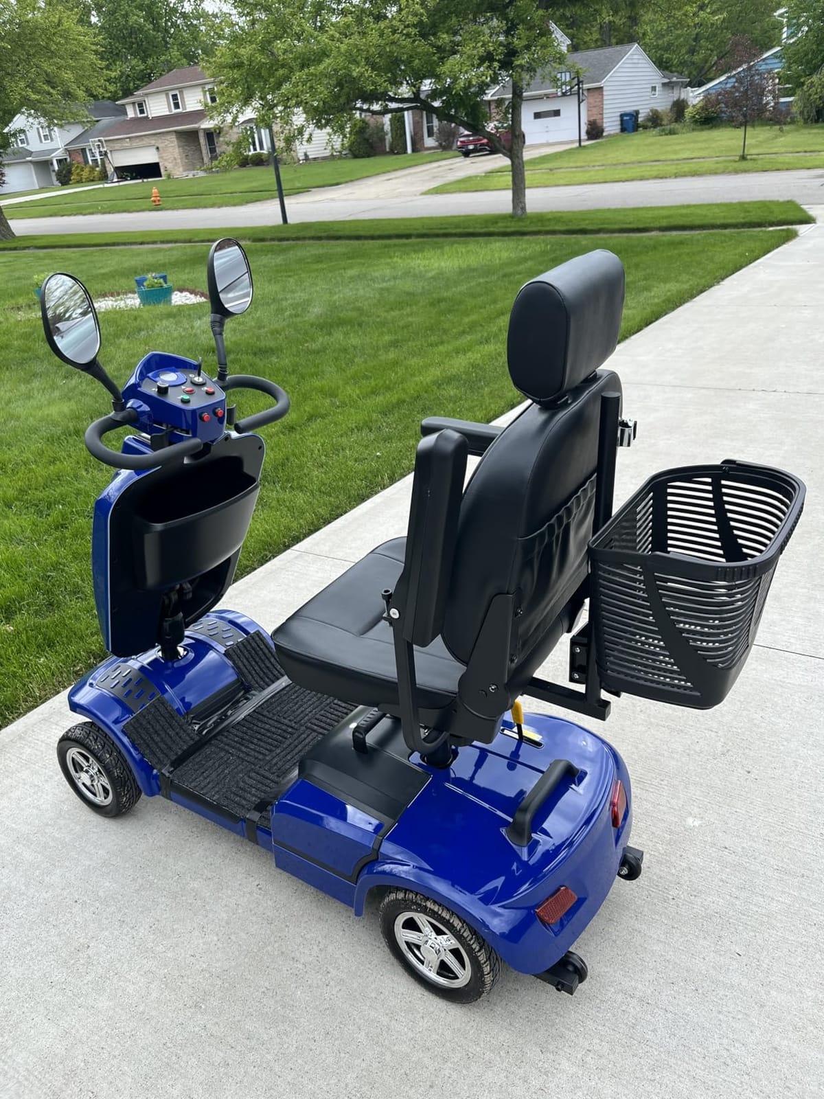 Heavy Duty Mobility Scooter for Seniors/Adults, 500W 450LBS Capacity 4 Wheel Scooter, All Terrain Mobility Scooters, Detachable Lithium Battery, 10