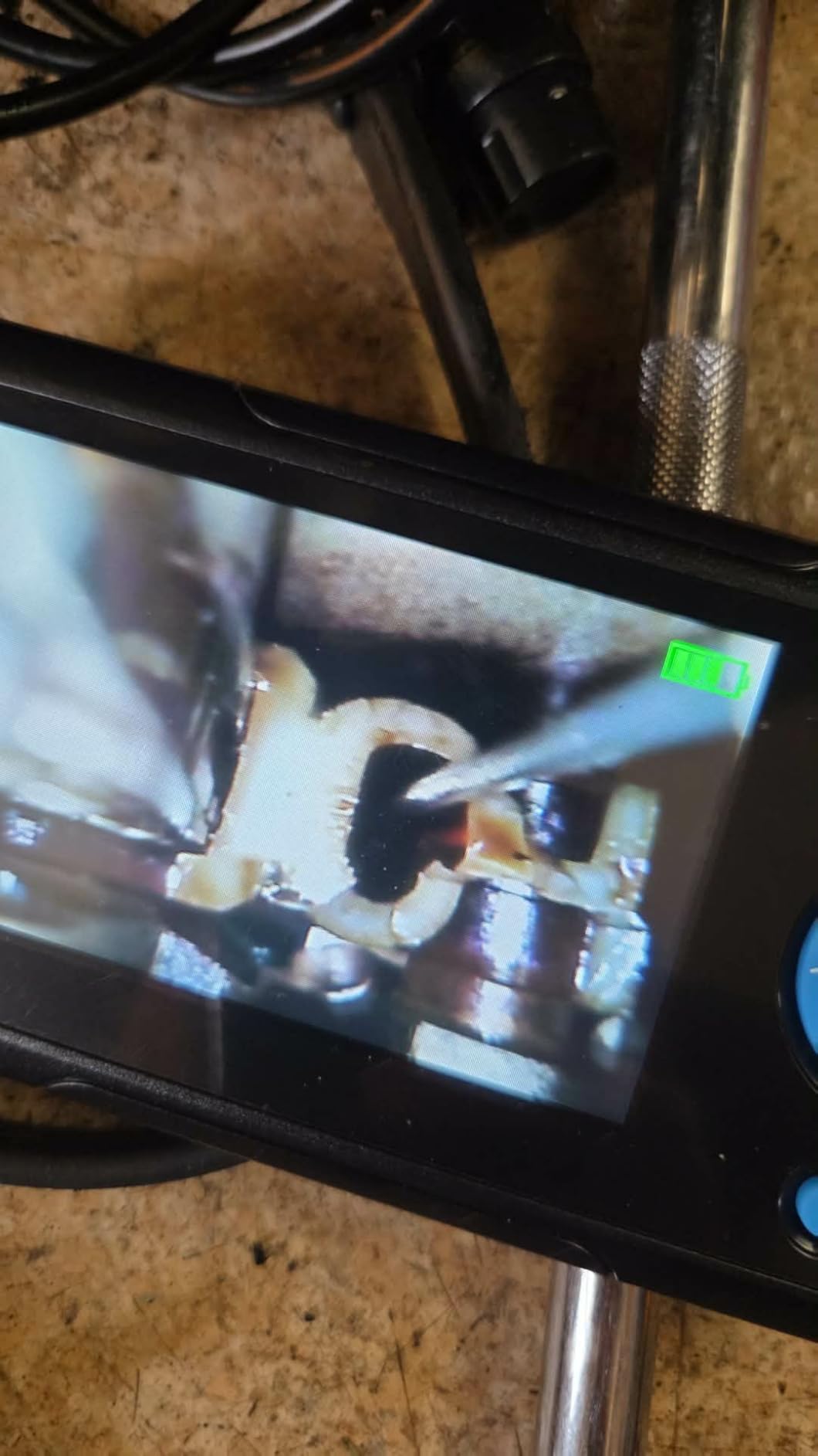 T TAKMLY Endoscope Camera with Light, Dual Lens 4.3'' Inspection Camera, 1080P HD Borescope, IP67 Waterproof Snake Camera for Inspecting Walls, Vents, Automotive Engines, Pipes, 16.4FT customer photo 1