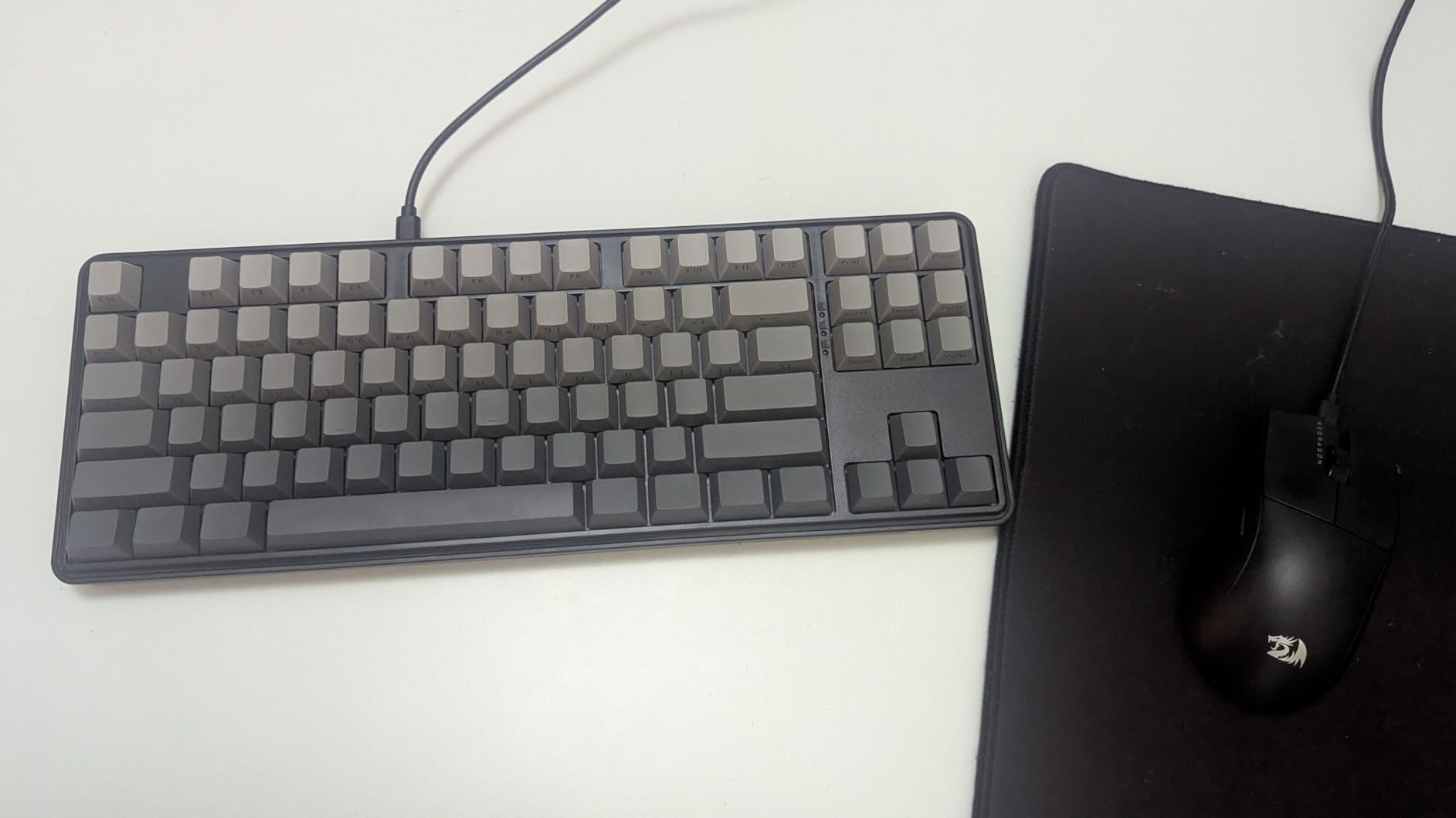 Redragon K707 HE Rapid Trigger Gaming Keyboard, 87 Keys TKL Wired Mechanical Keyboard w/Hyper-Fast Actuation Hall Effect Magnetic Switch, Actuation Point Adjustable, Side Printed PBT Gradient Keycaps customer photo 1