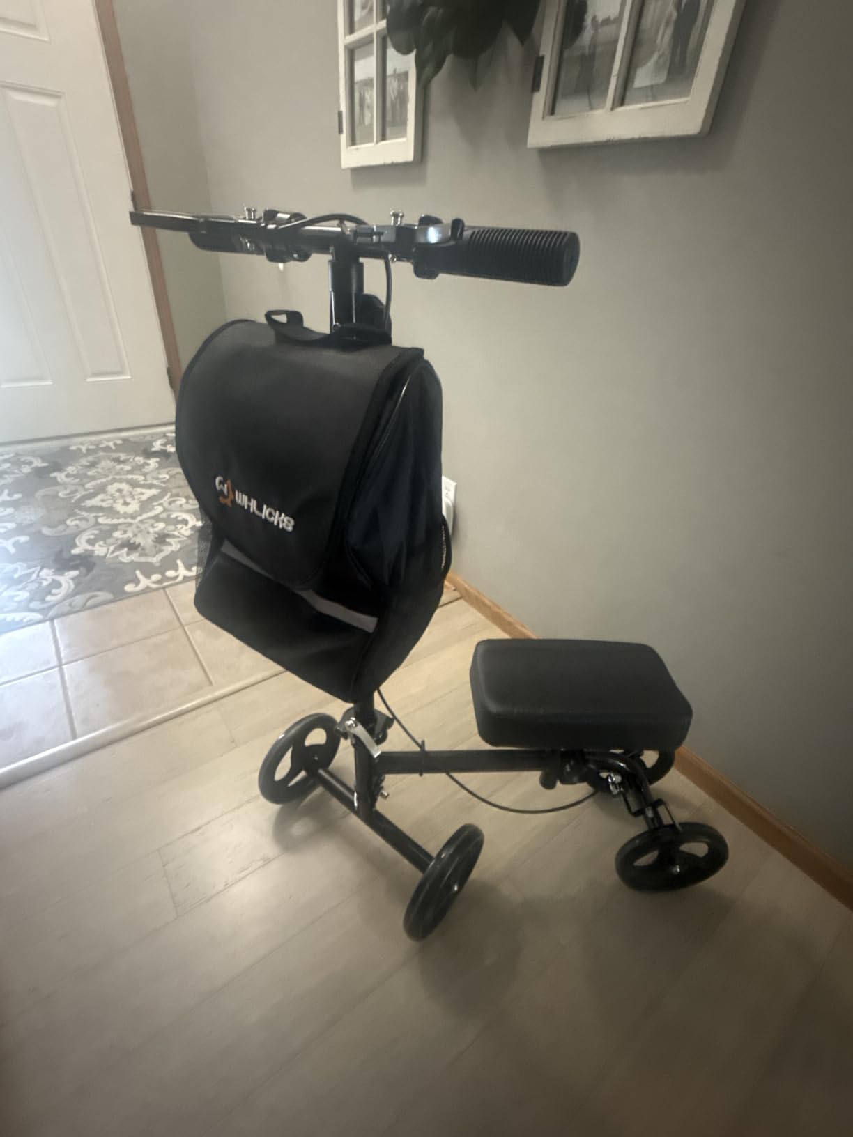 WHLICKS Premium Knee Scooter for Adults for Foot Surgery, Foldable & Steerable Knee Walker with Dual Brakes, Medical Knee Scooter for Broken Foot Injured, Lightweight Leg Scooter for Broken Ankle customer photo 2