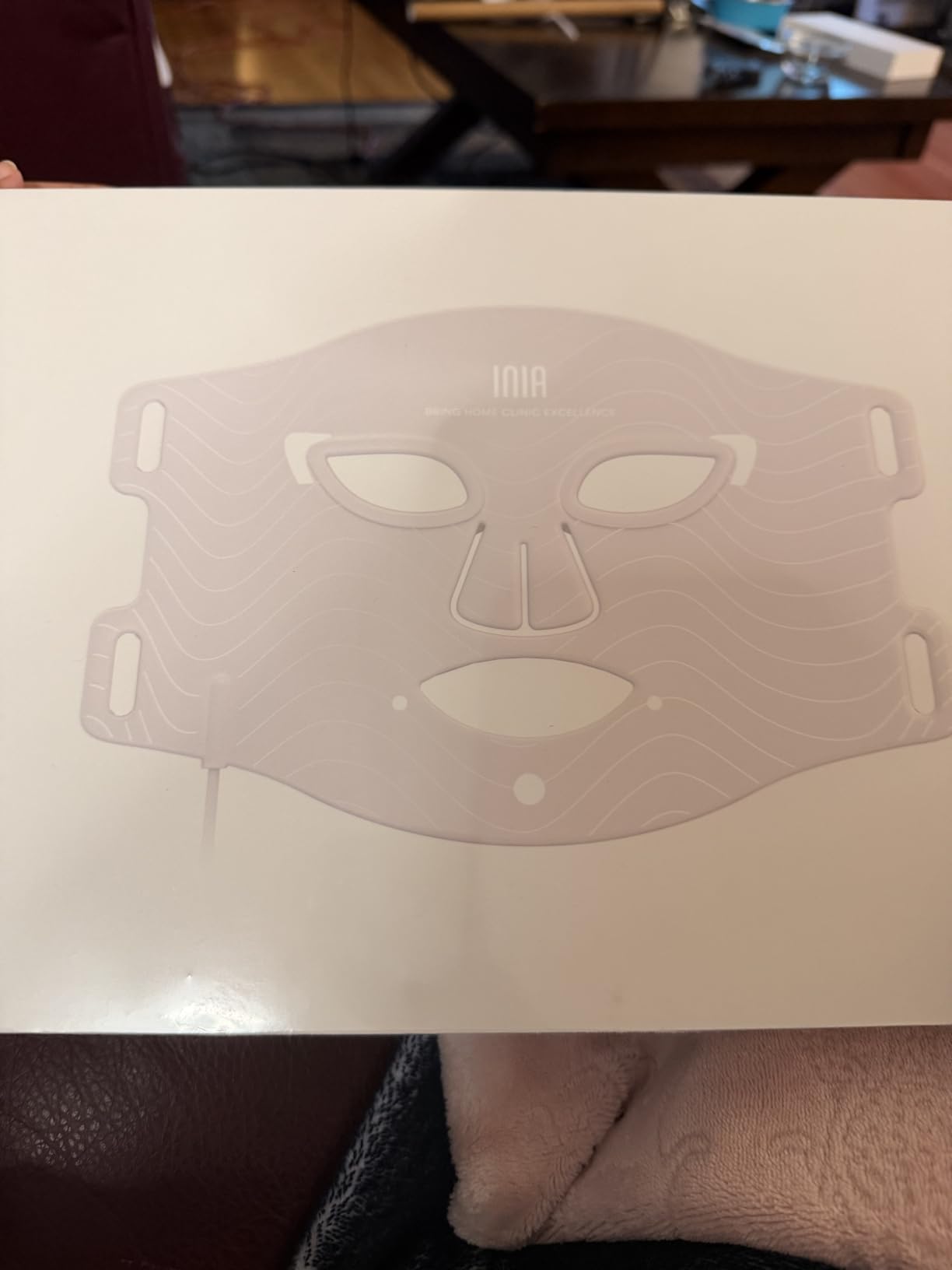 INIA Red Light Therapy Mask for Face, 850nm NIR, Red/Blue LED Light 4 Modes customer photo 2