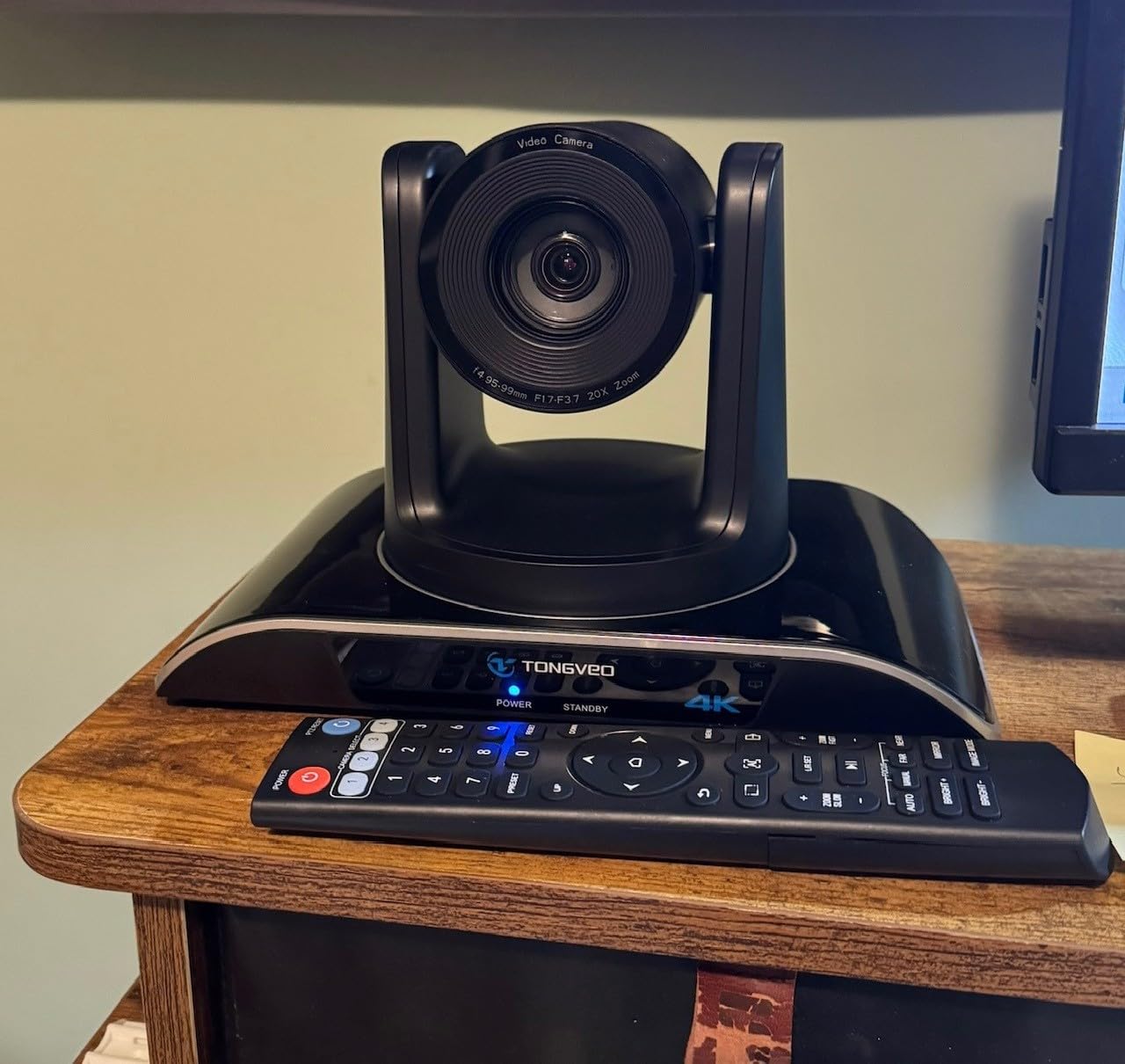 TONGVEO 4K PTZ Conference Room Camera System AI Auto-Tracking 20x Zoom 4K PTZ Camera USB3.0 HDMI LAN outputs and Bluetooth Speakerphone with Microphone for Large Remote Meeting customer photo 1