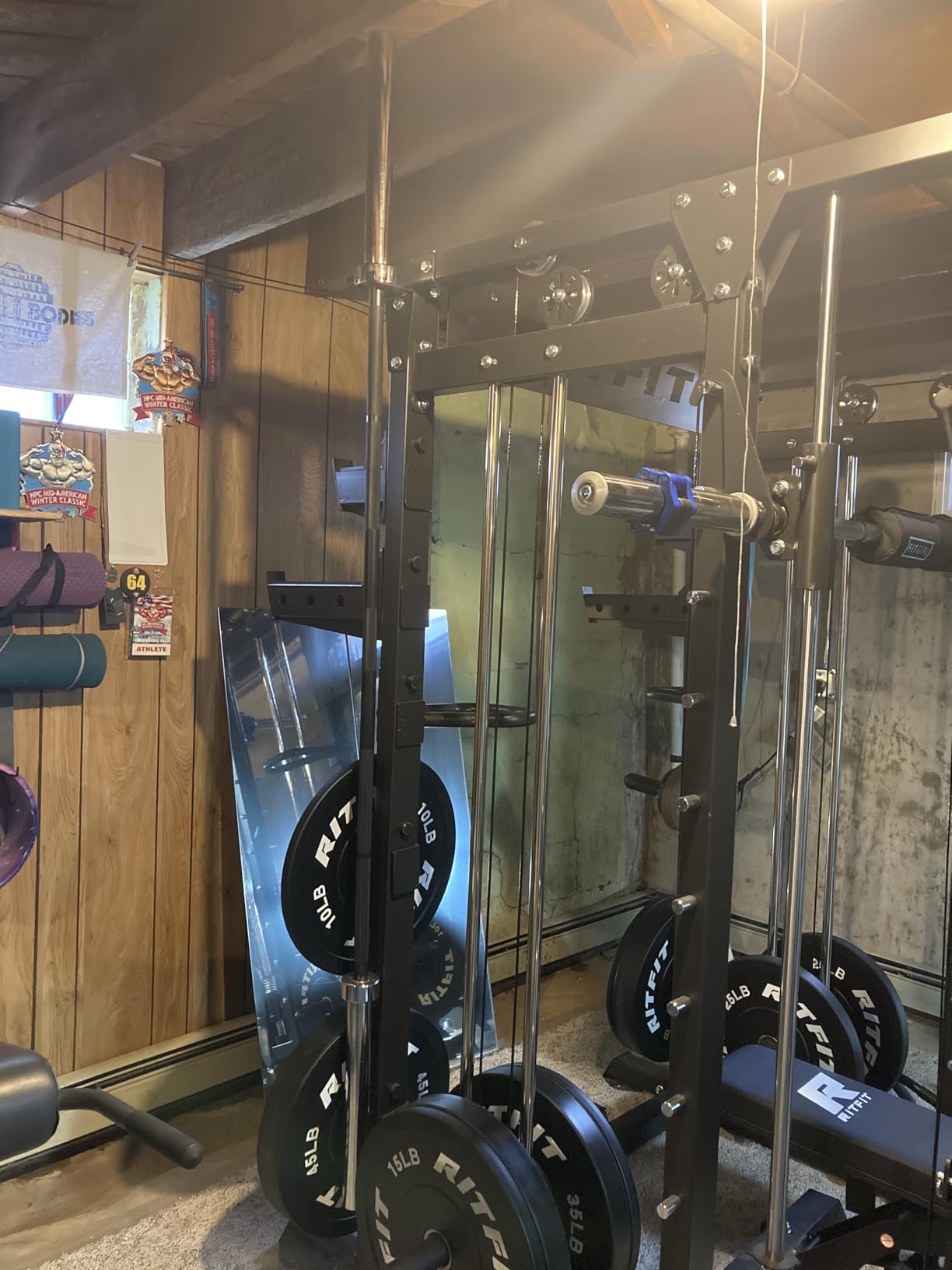 RitFit Elite 7ft Olympic Barbell, 45lb, 500-2000lb Capacity for weightlifting & powerlifting, Fits 2-inch standard plates customer photo 1