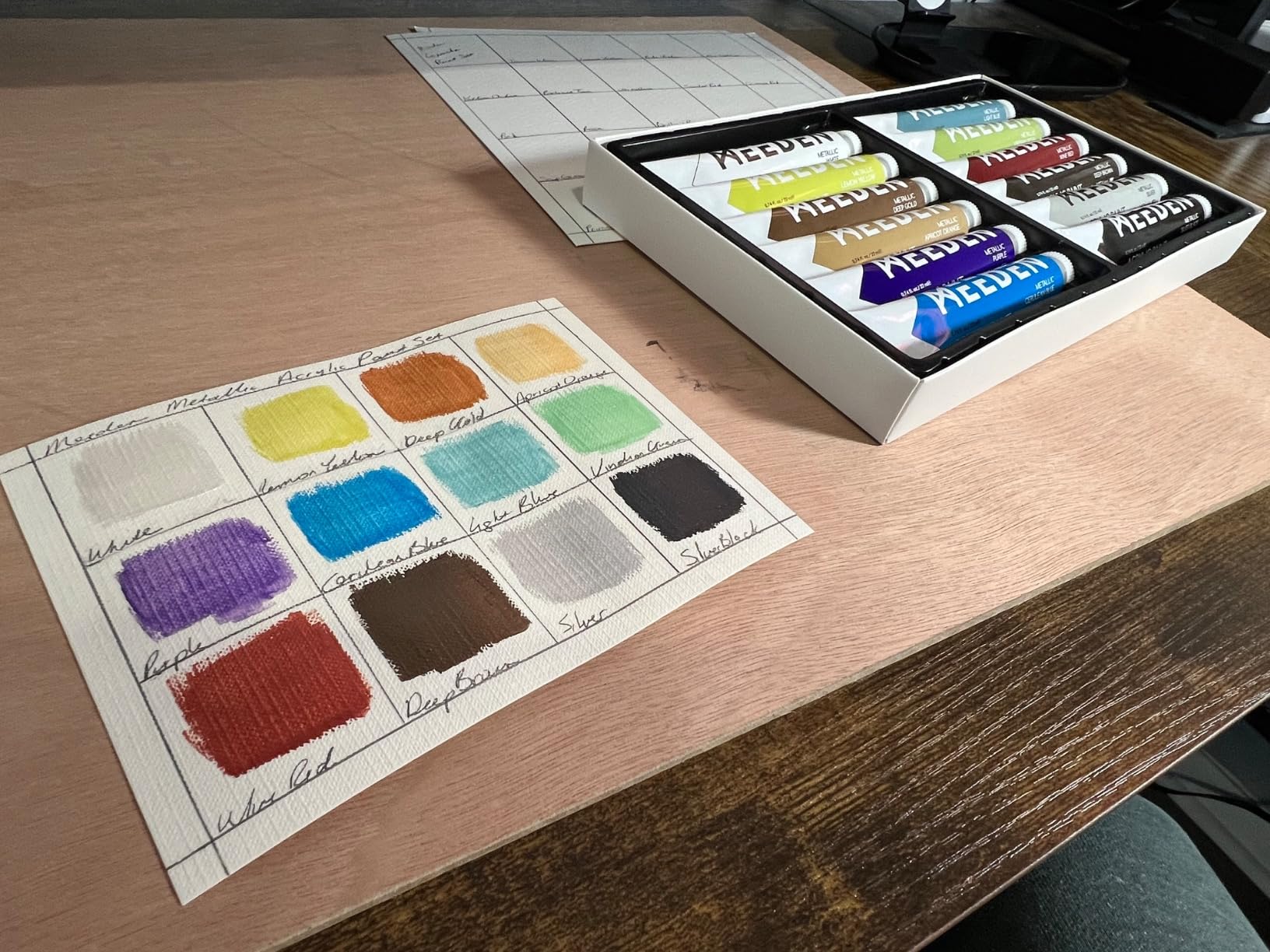 MEEDEN 142 PCS Painting Kit: Art Supplies with Aluminum & Tabletop Easel | Painting Set for Adults Artists Beginners - All in One Art Supplies with Acrylic Oil Watercolor Gouache Paints Canvas customer photo 2