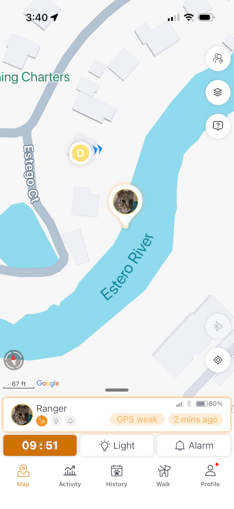 Pawfit Lite 4G GPS Cat Tracker, Live Tracking, Ultra-Light, Onyx Black customer photo 1